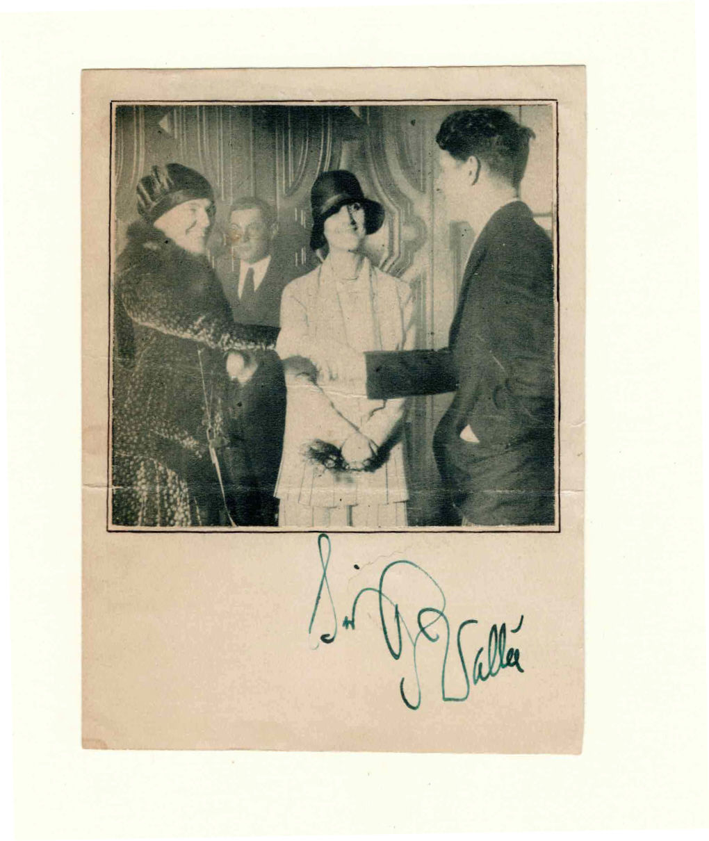 Image for PHOTOGRAPHIC PORTRAIT of the American Singer RUDY VALLEE, shaking hands with 2 women, SIGNED by HIM. PHOTOGRAPHIC PORTRAIT of the American Singer RUDY VALLEE, shaking hands with 2 women, SIGNED by HIM.