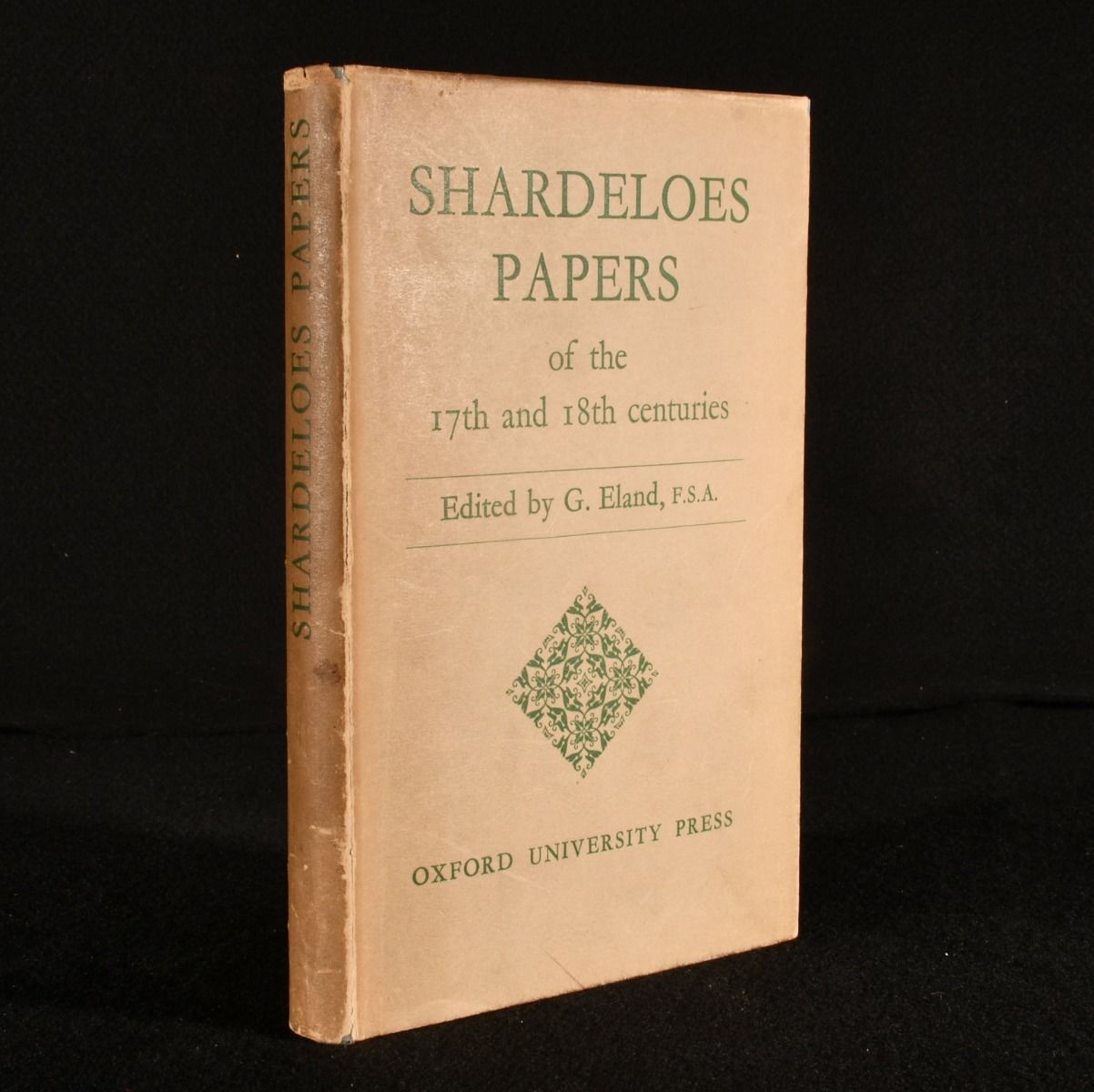 ed. G. Eland - Shardeloes Papers of the 17th and 18th Centuries