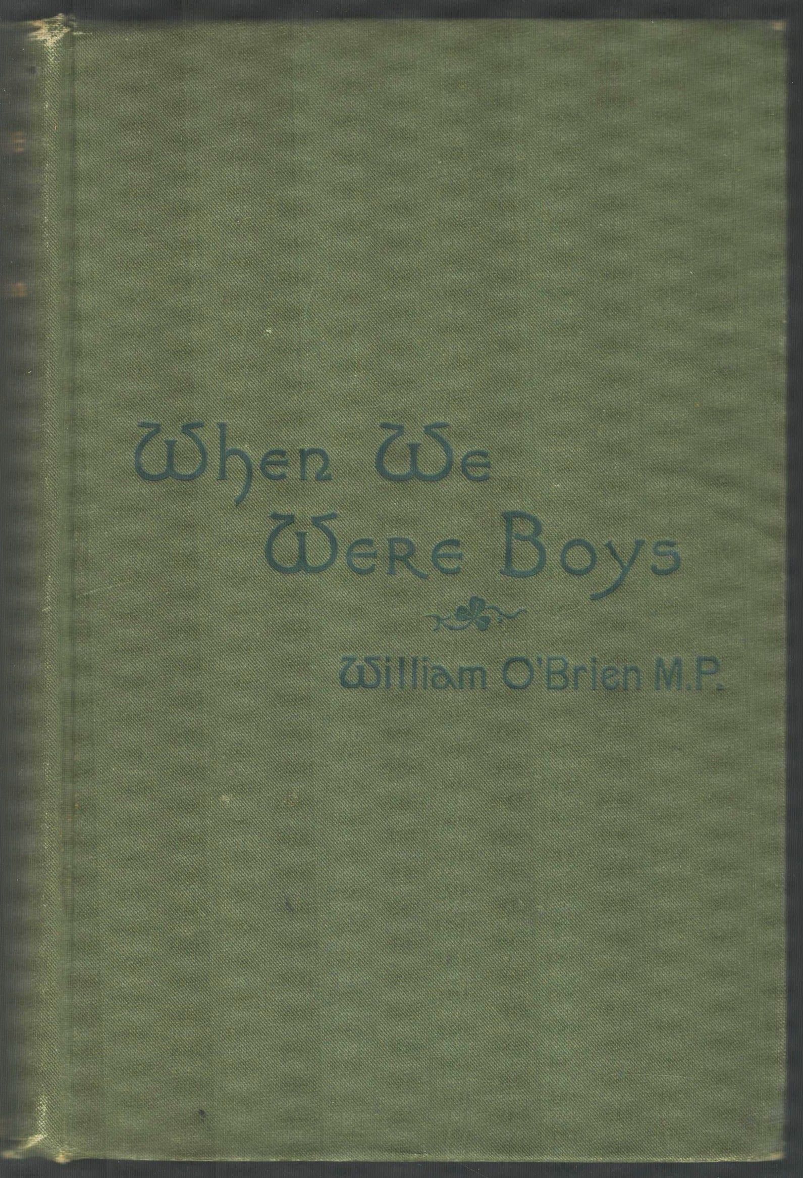 When We Were Boys. A Novel
