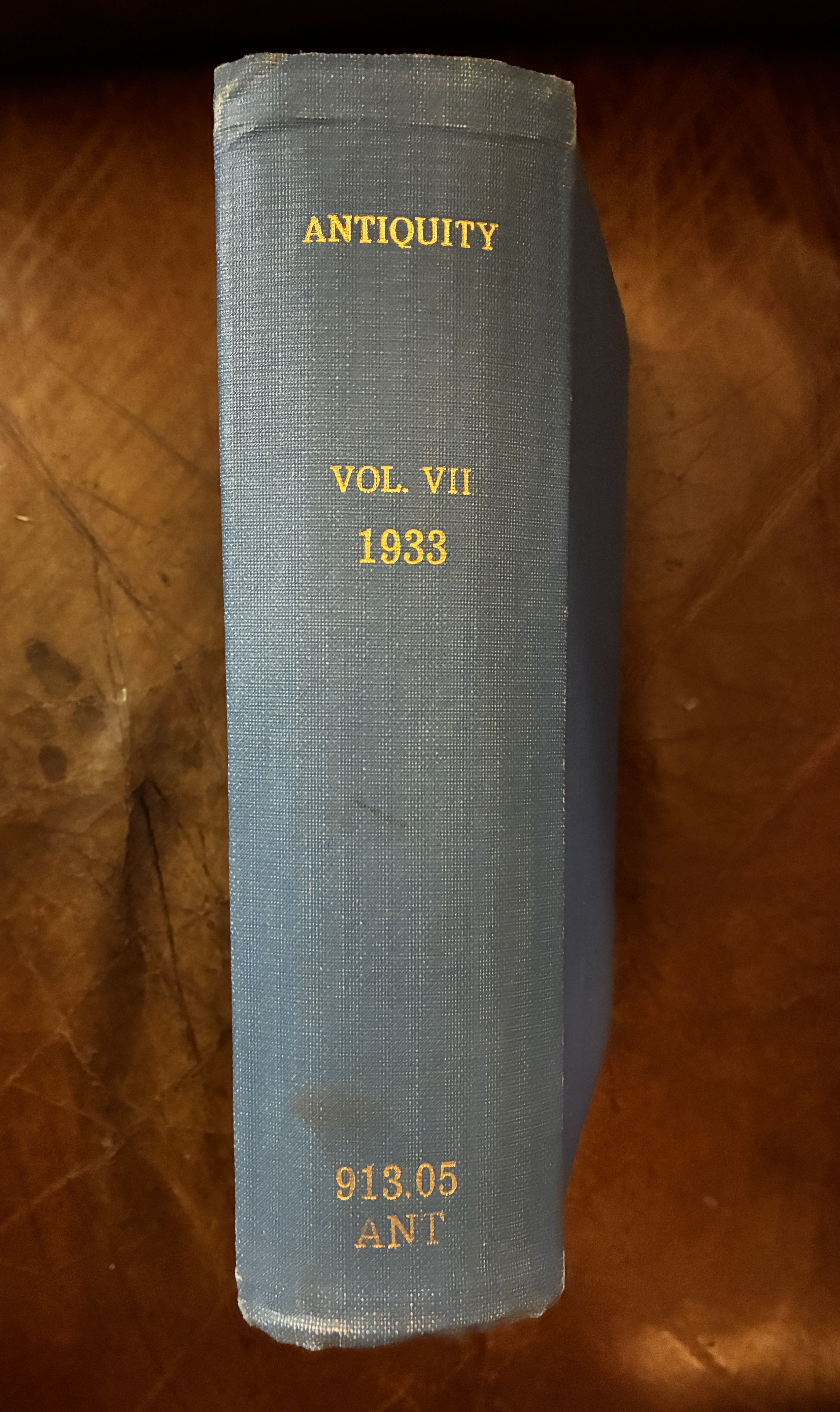 IONA O. G. S. Crawford Antiquity A Quarterly Review of Archaeology Volume VII 1933 Original Hardcover Belgic Cities of Britain R. E. M Wheeler
