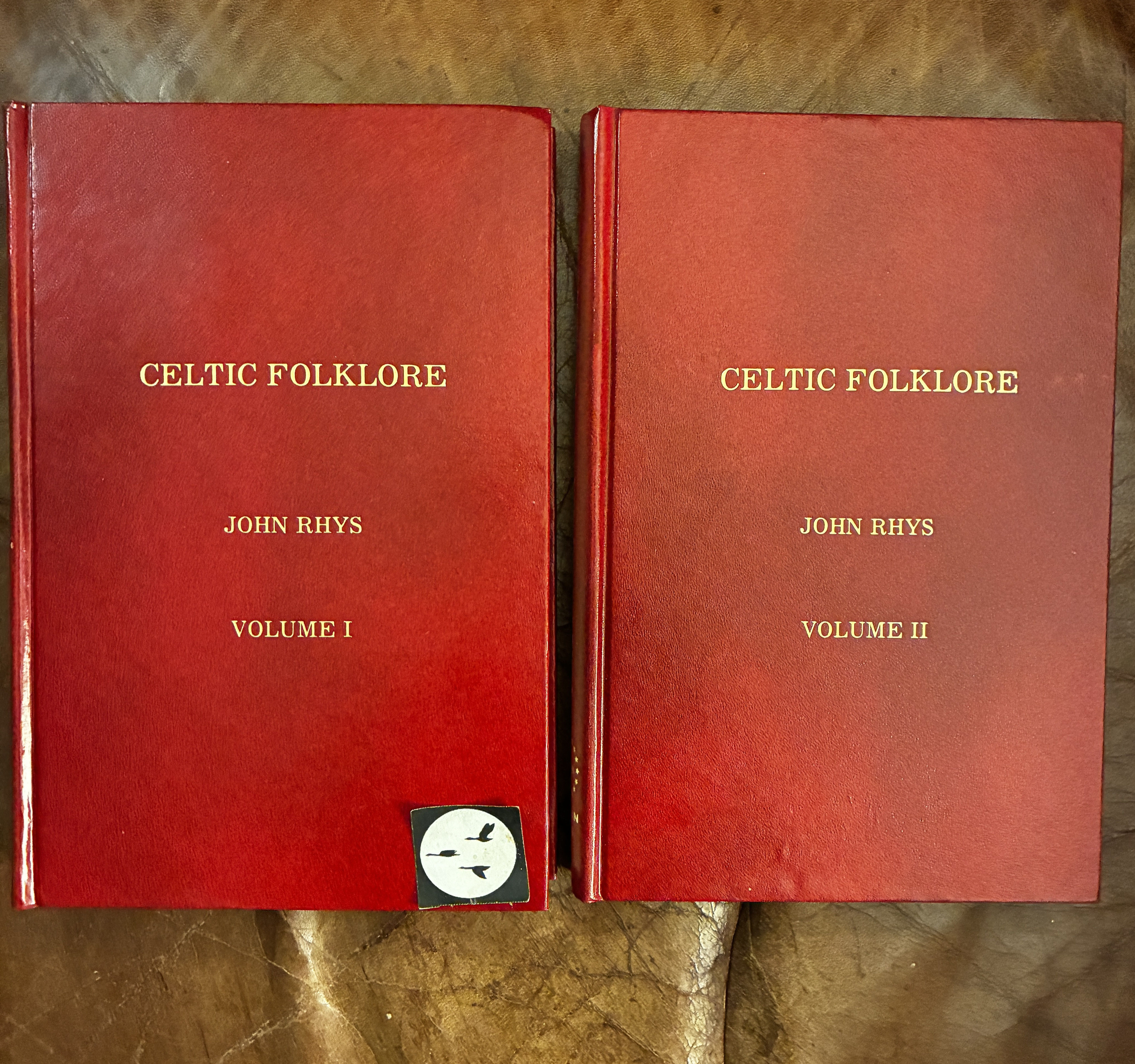Celtic Folklore, Welsh And Manx Two Volume Red Hardcover Set