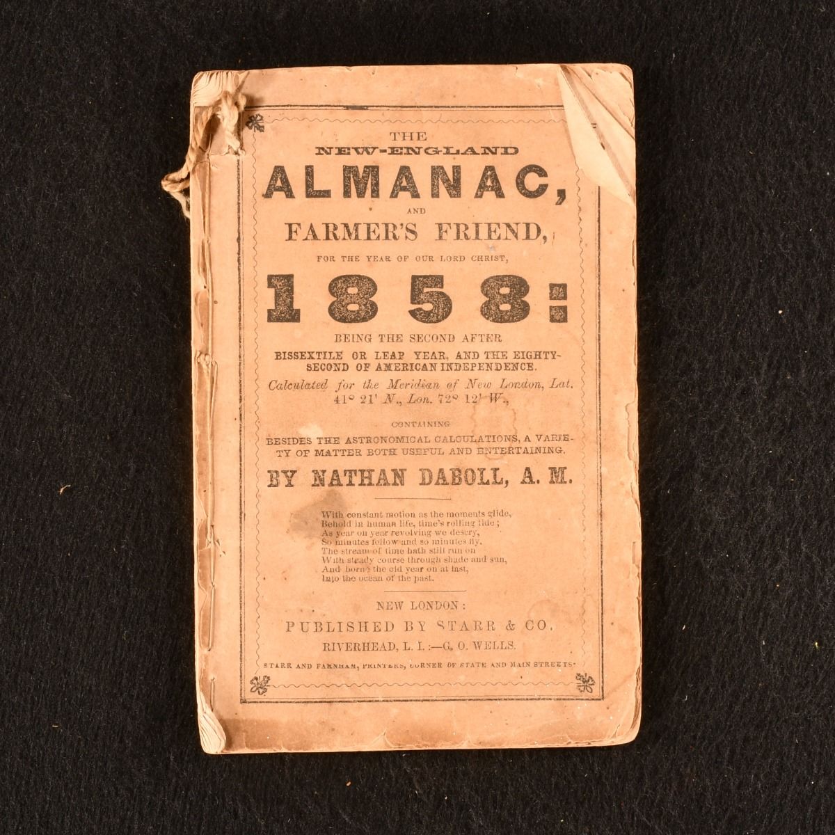 Nathan Dobell - The New-England Almanac, and Farmer&Apos;S Friend 1858