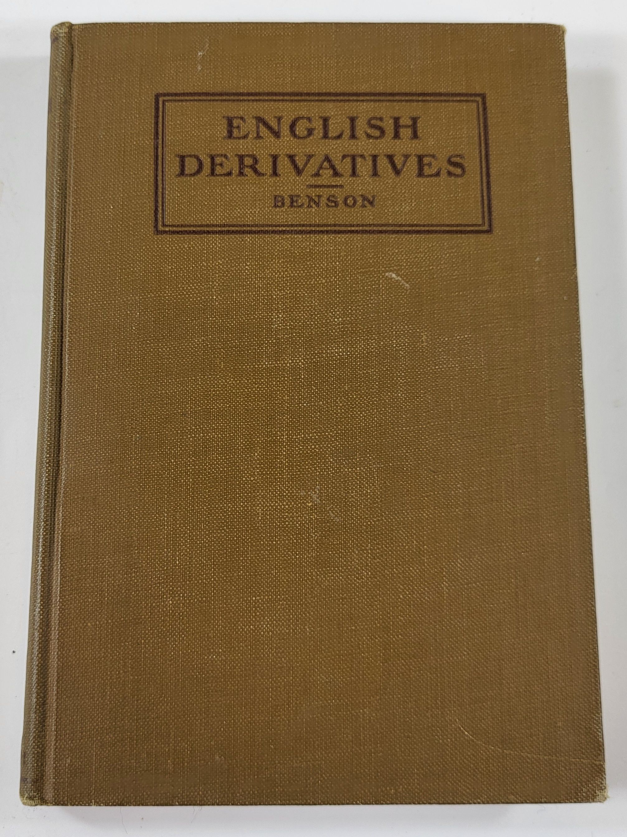 Image for English Derivatives. A Practical Class Book English Derivatives. A Practical Class Book