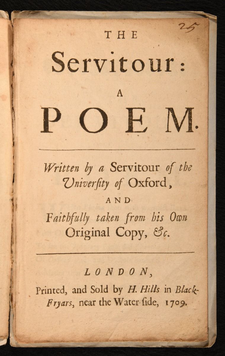 Anonymous - The Servitour: A Poem