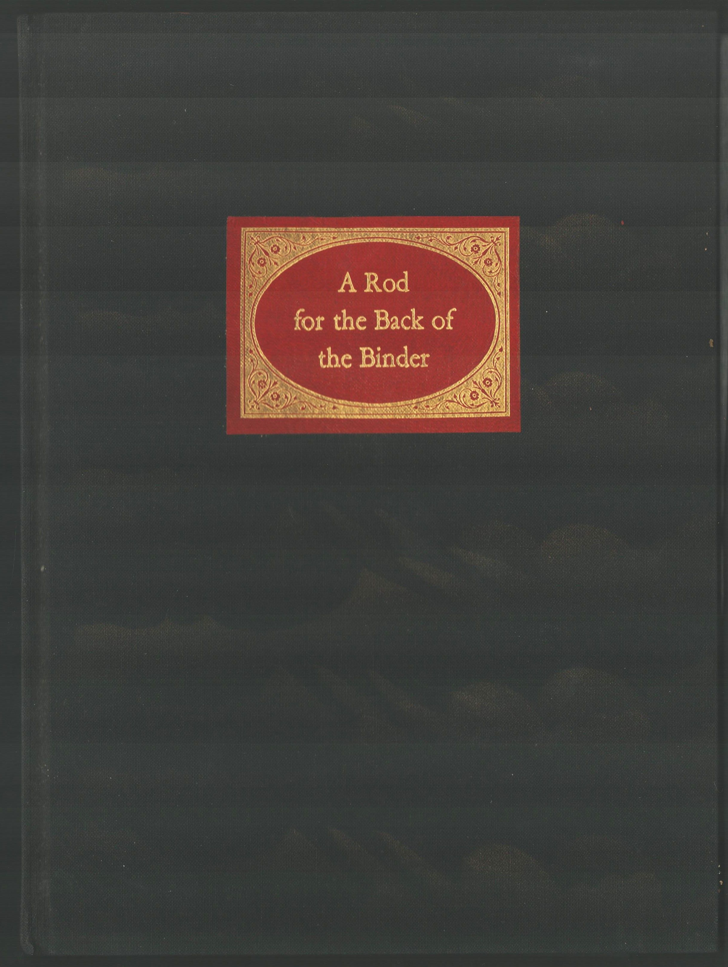 A Rod for the Back of the Book