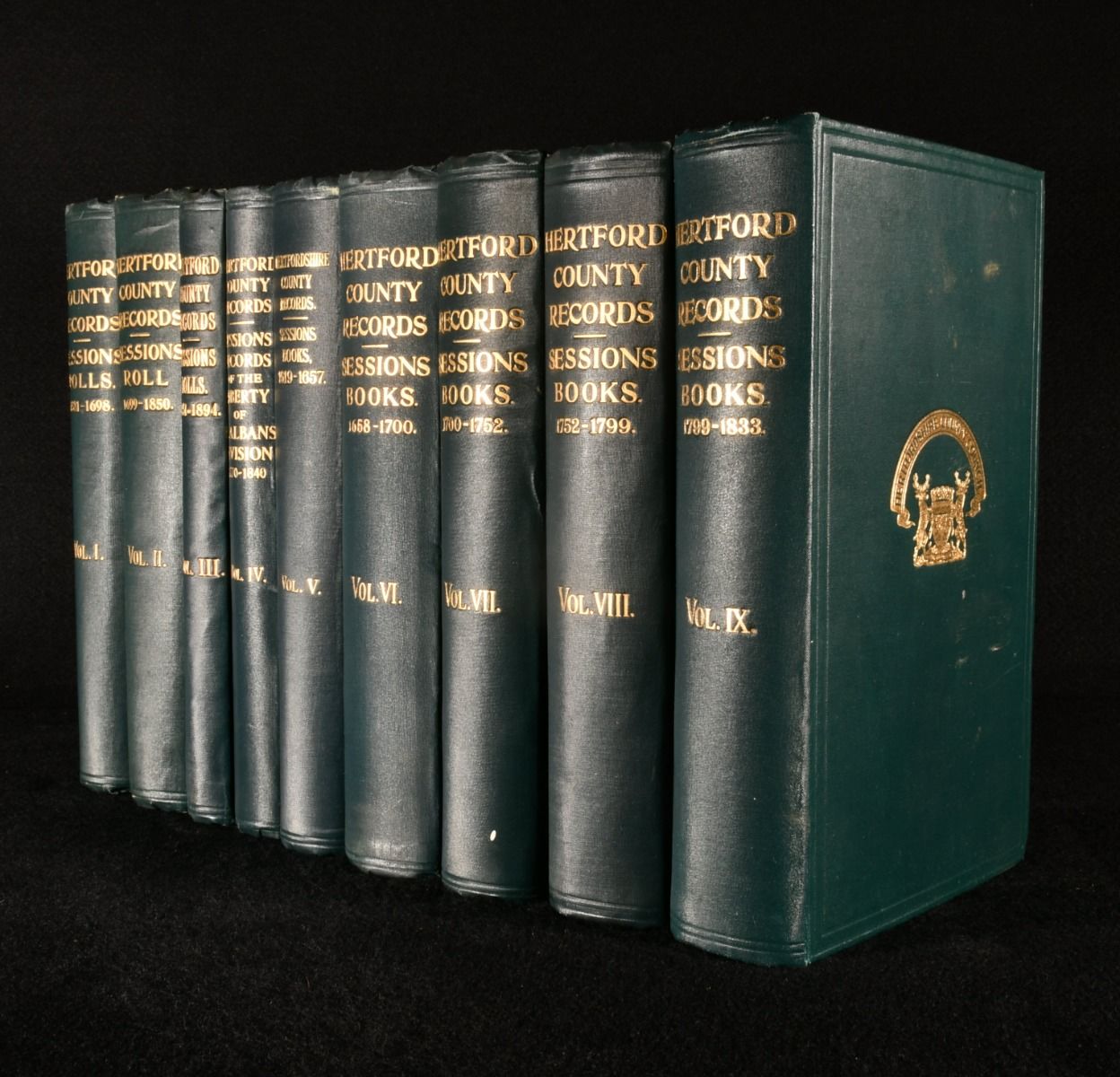 W. J. Hardy - Hertford County Records Sessions Roll and Books