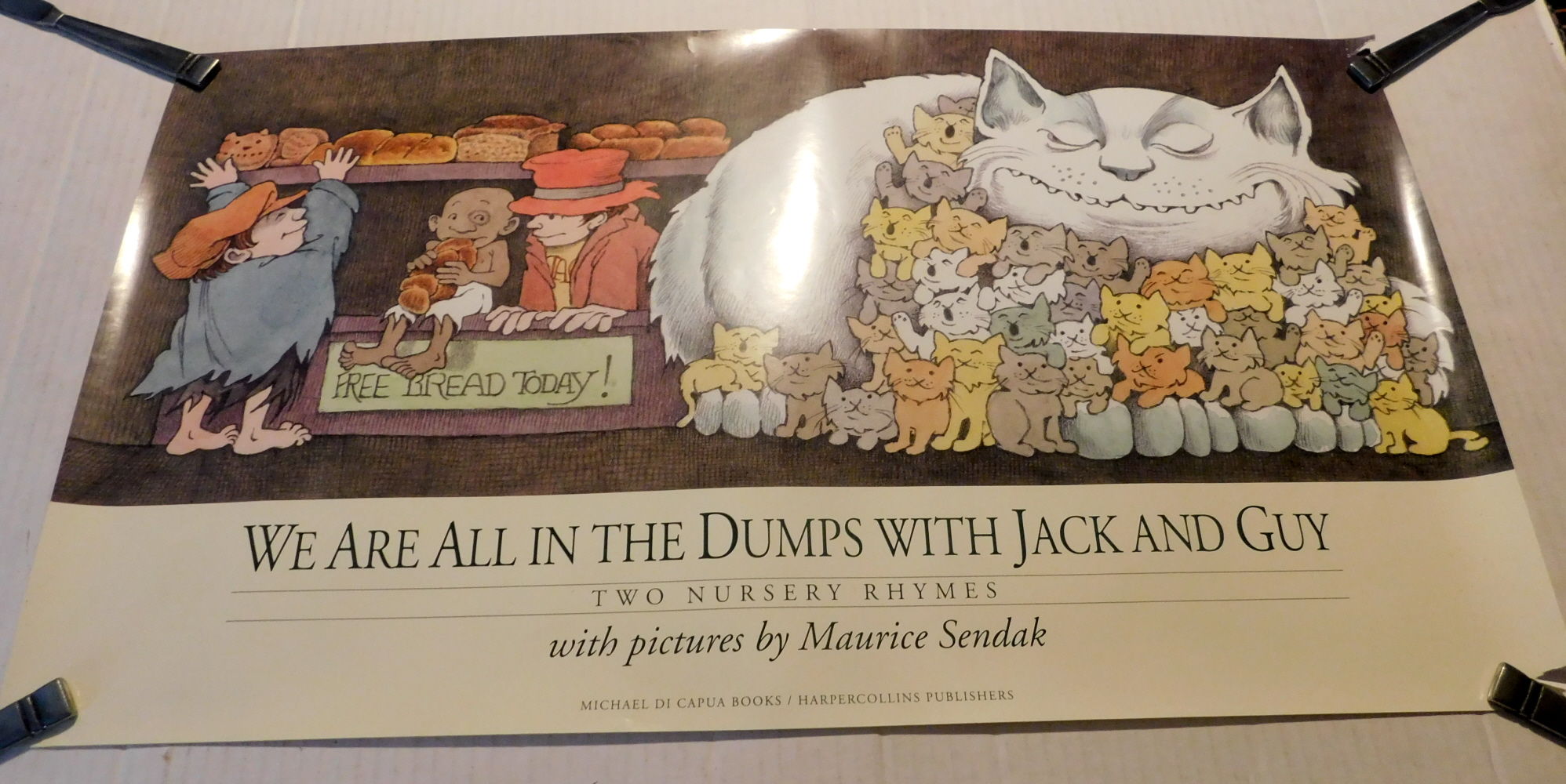 ORIGINAL POSTER ADVERTISING MAURICE SENDAK'S BOOK 
