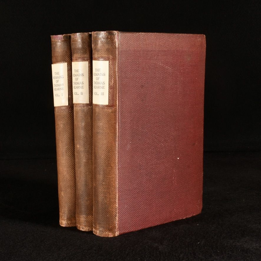 Philip Bliss - Reliquiae Hearnianae: The Remains of Thomas Hearne