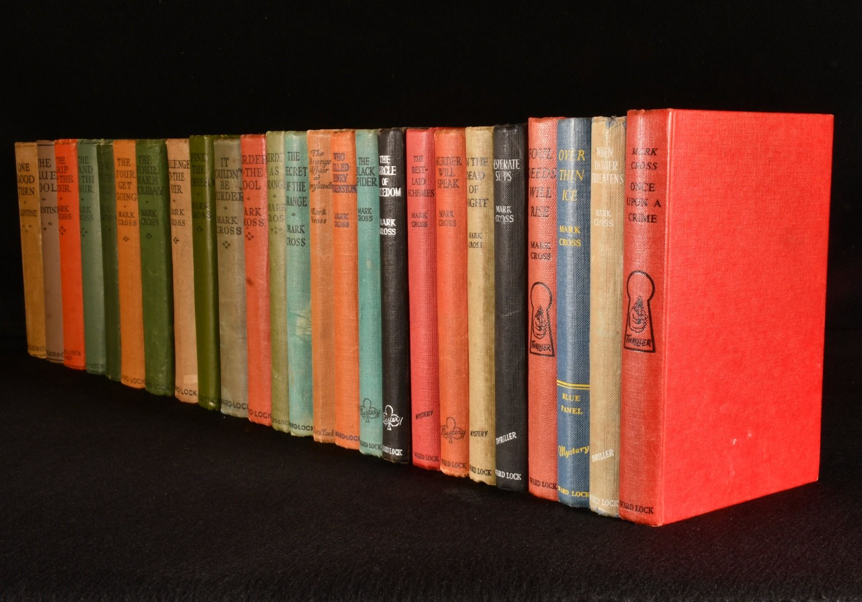 Mark Cross; Valentine; [Archibald Thomas Pechey] - Twenty-Five Crime Novels by Mark Cross Aka Archibald Thomas Pechey