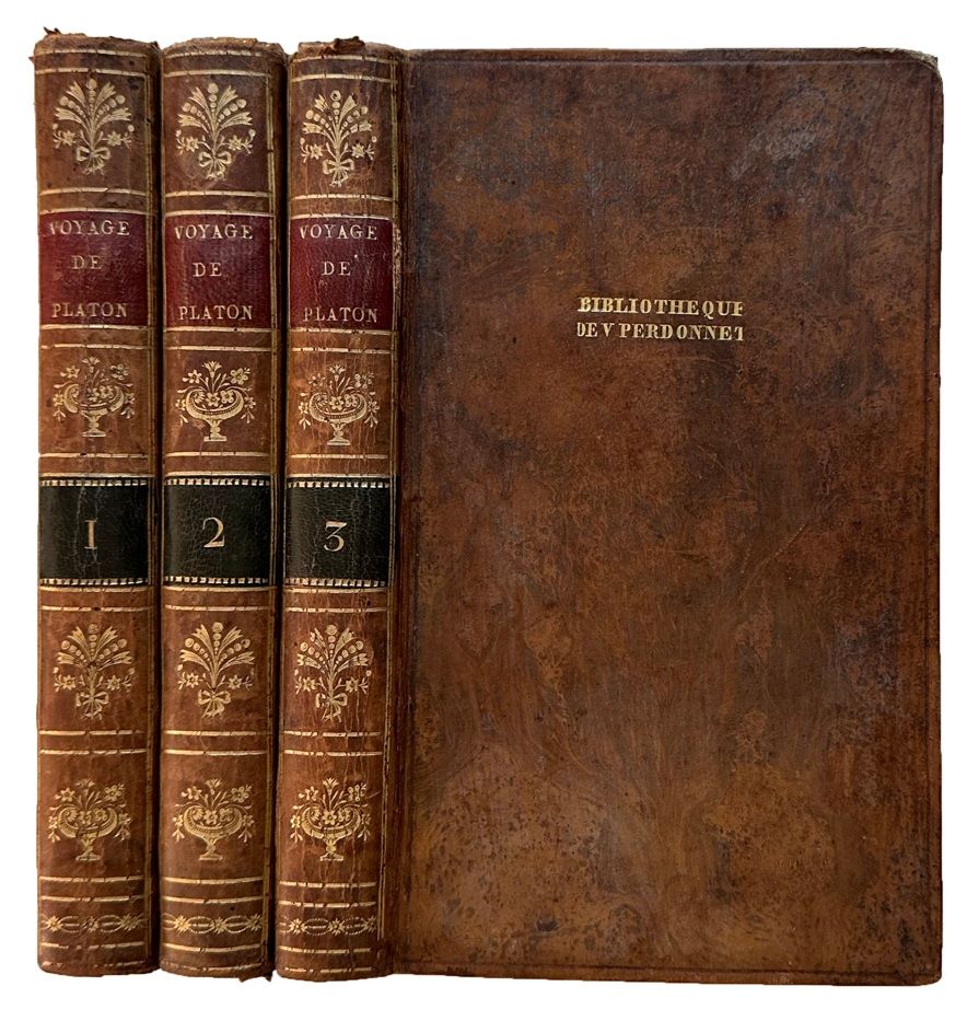 Voyage de Platon en Italie; Traduit en Italien par Vincent Cuoco, sur les manuscrits grecs trouves dans Athenes ; et de l'italien en francais, par B. Barere, membre de plusieurs academies.