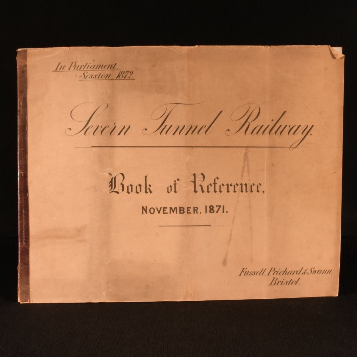 Anonymous - Severn Tunnel Railway. Book of Reference, November, 1871