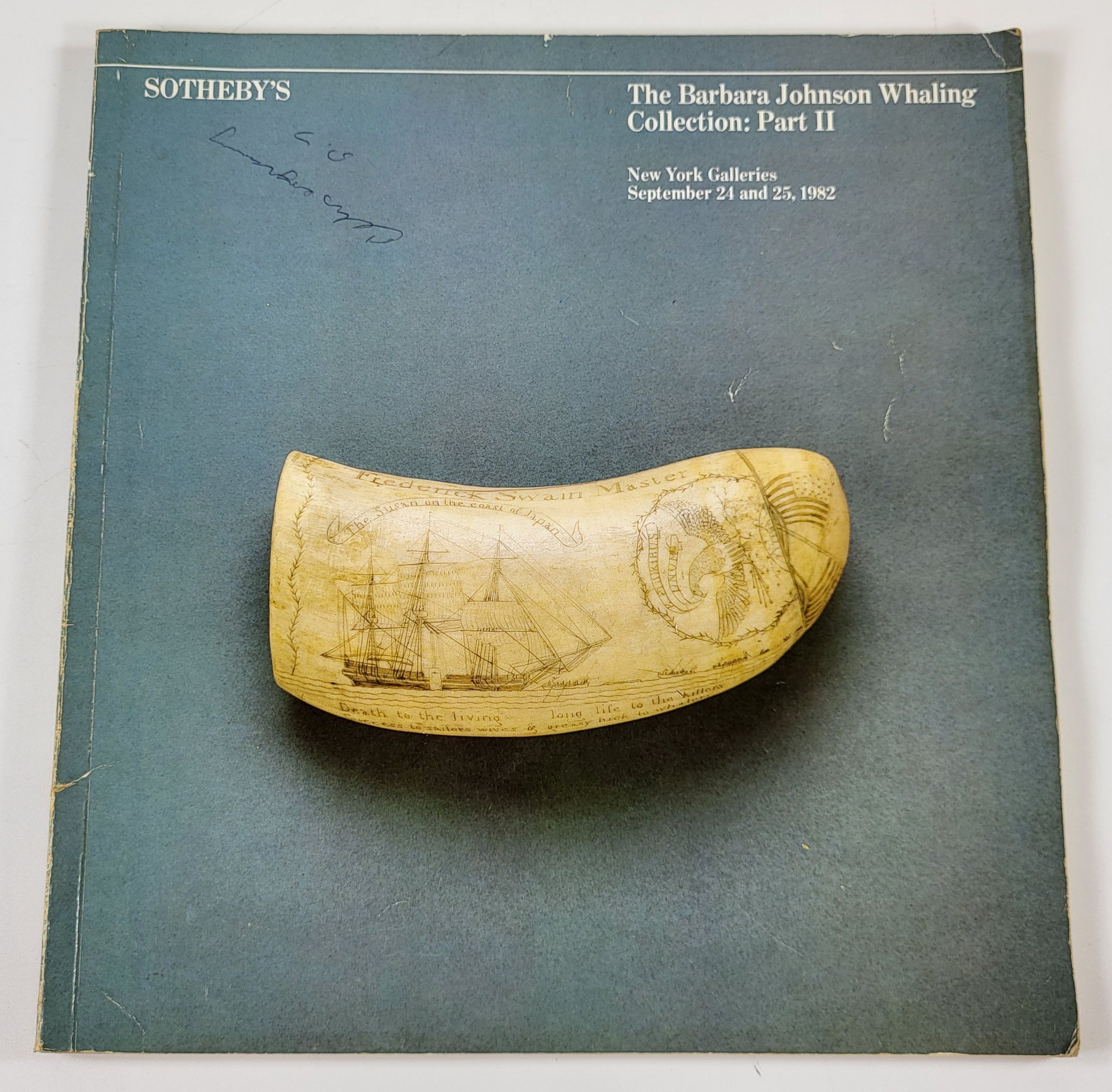 Image for Sotheby's: The Barbara Johnson Whaling Collection Part II. New York: September 24 & 25. 1982 Sotheby's: The Barbara Johnson Whaling Collection Part II. New York: September 24 & 25. 1982