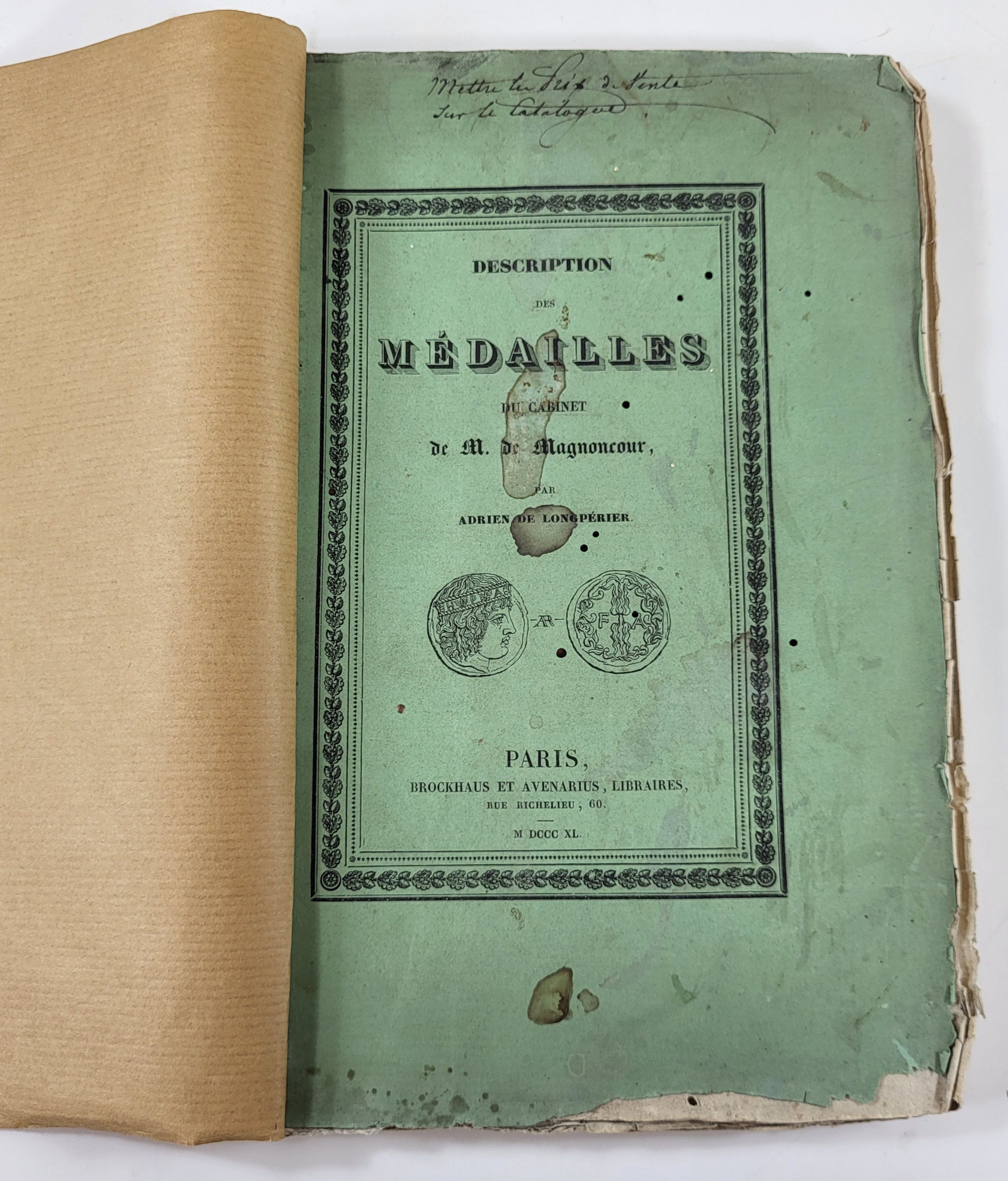 Image for Description Des Medailles Du Cabinet De M. De Magnoncour Description Des Medailles Du Cabinet De M. De Magnoncour