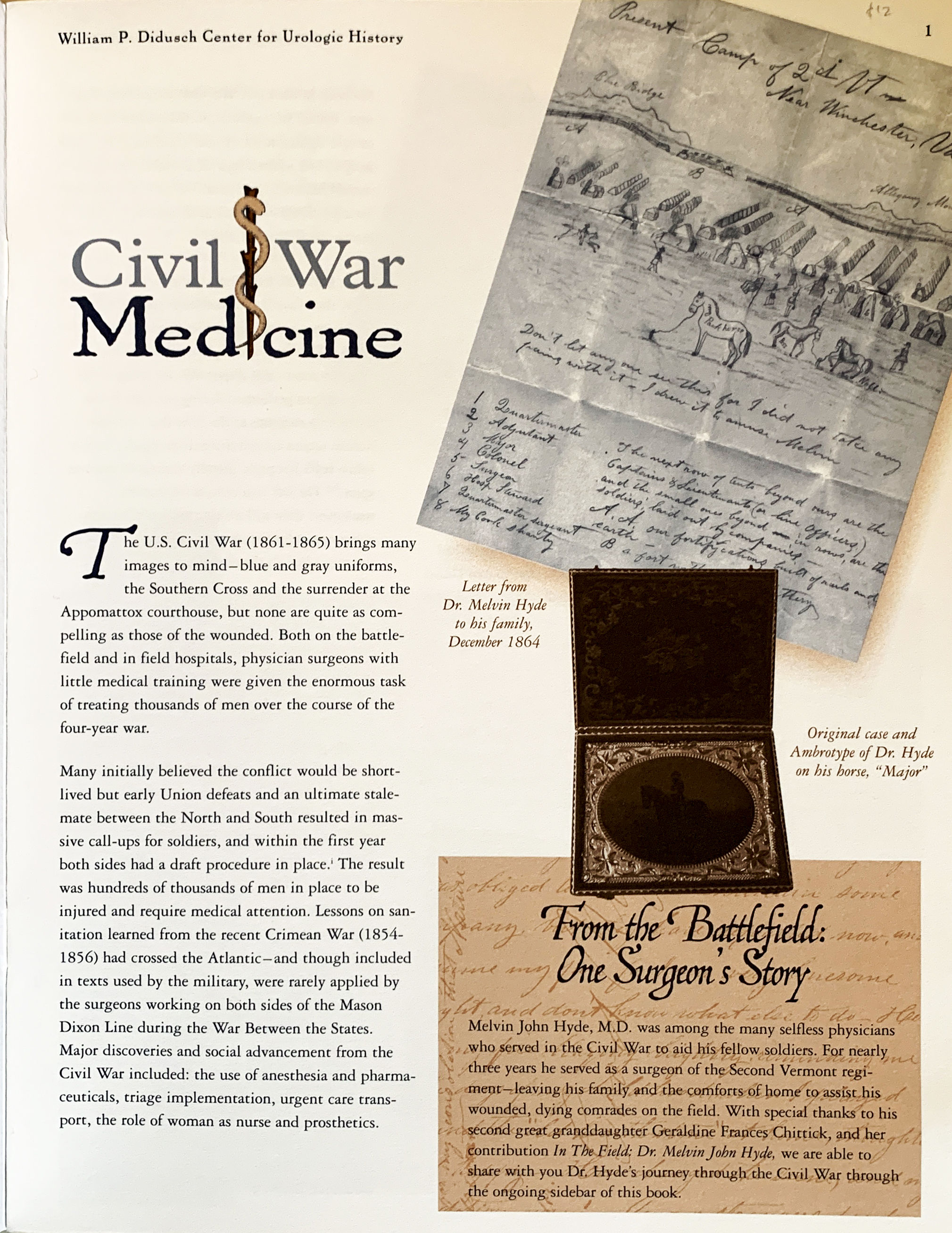 The William Didusch Center for Urologic History; Civil War Medicine ...