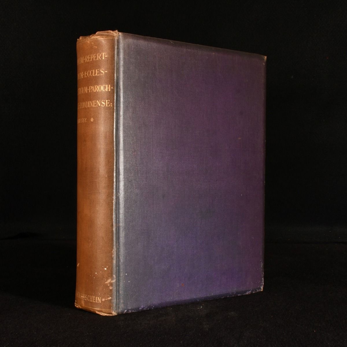 George Hennessy - Novum Repertorium Ecclesiasticum Parochiale Londinense, or, London Diocesan Clergy Succession from the Earliest Time to the Year 1898.