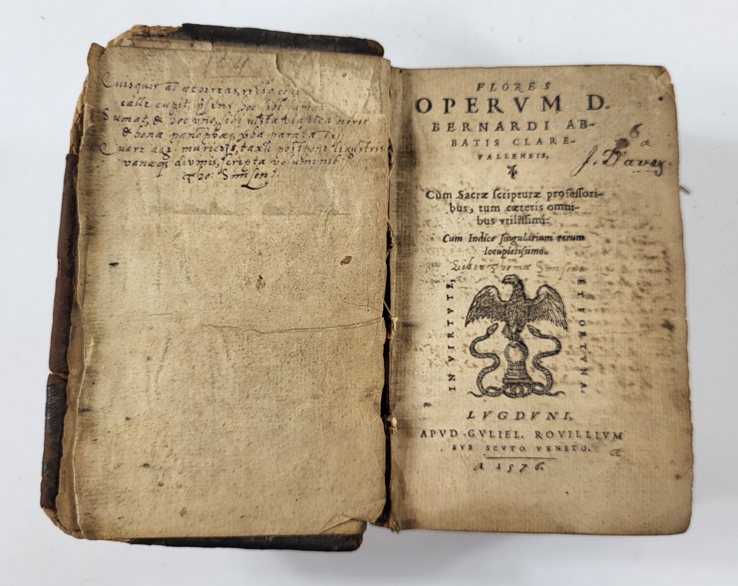 Image for Flores Operum D. Bernardi Abbatis Clarevallensis, Cum Sacrae Scripturae Professoribus, Tum Caeteris Omnibus Ultissimi. Flores Operum D. Bernardi Abbatis Clarevallensis, Cum Sacrae Scripturae Professoribus, Tum Caeteris Omnibus Ultissimi.