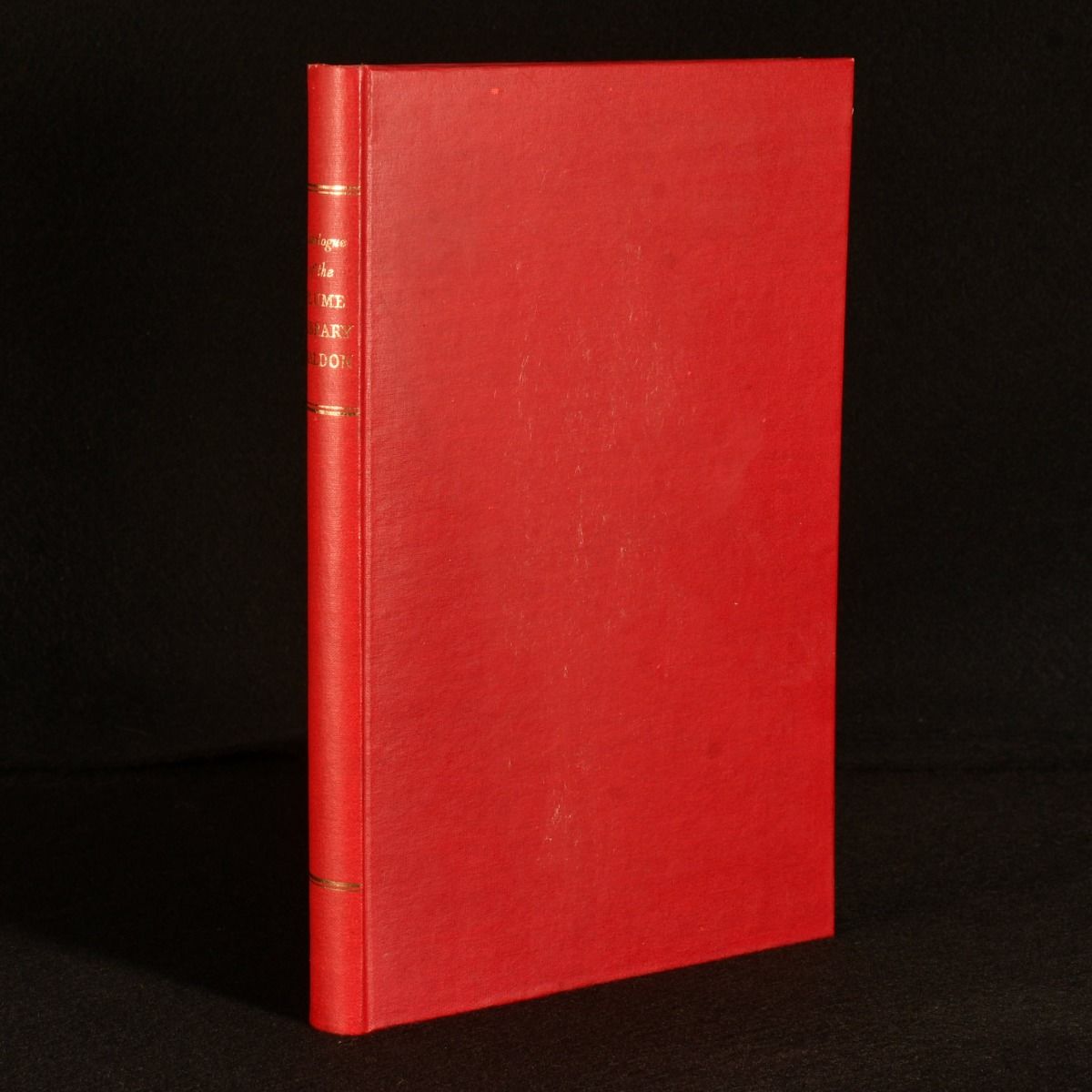 S. G. Deed; Jane Francis - Catalogue of the Plume Library at Maldon, Essex
