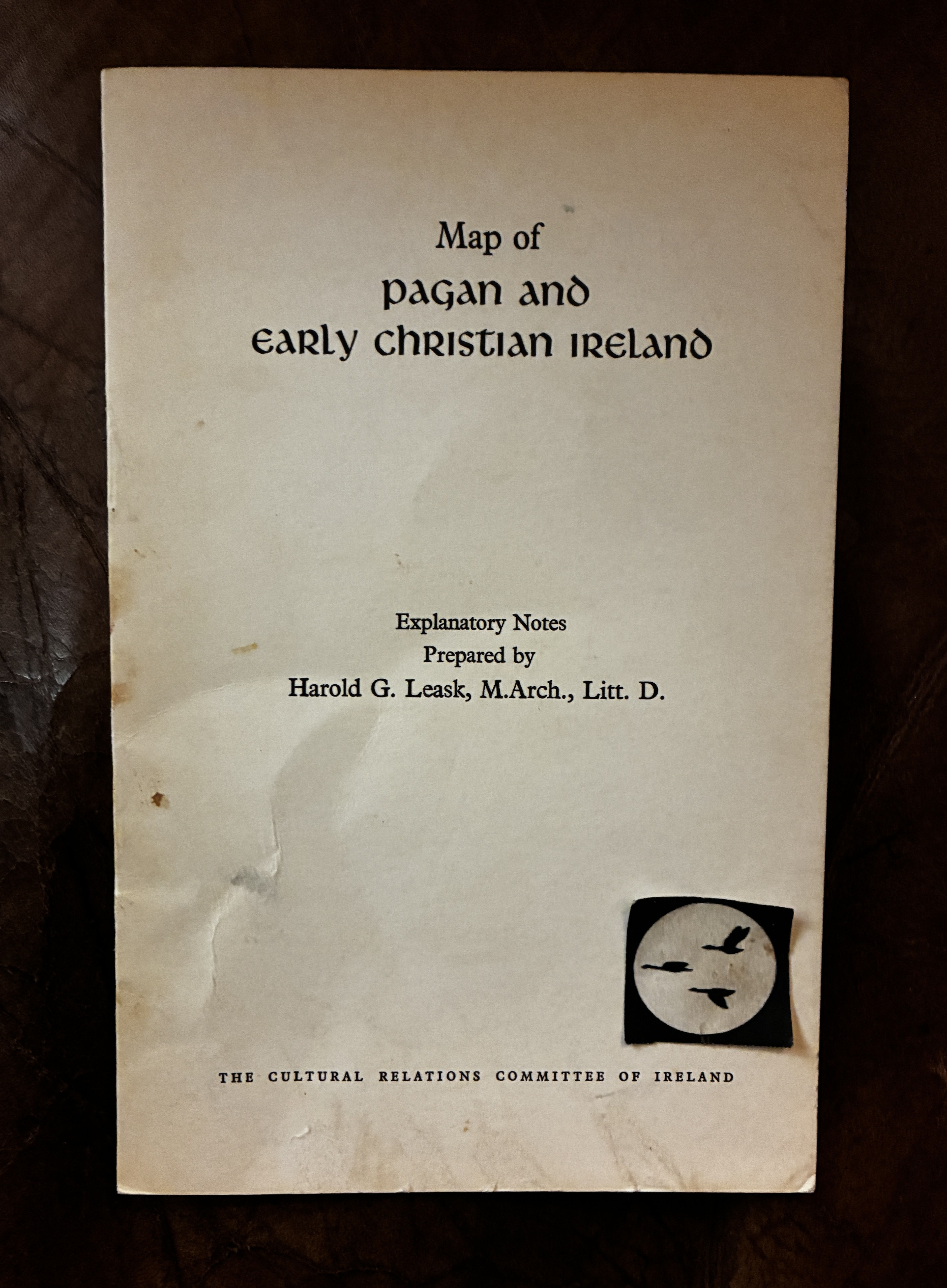 Map of pagan and early Christian Ireland - Explanatory notes.