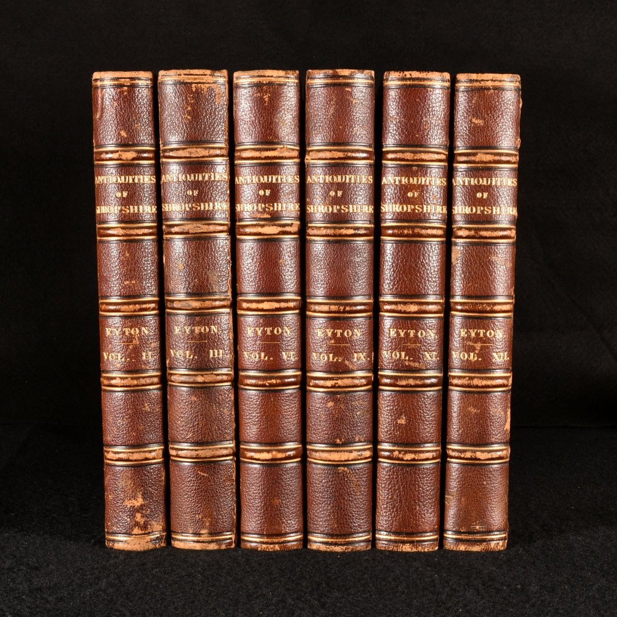 R. W. Eyton - Antiquities of Shropshire Vols. II, III, VI, IX, XI, XII.