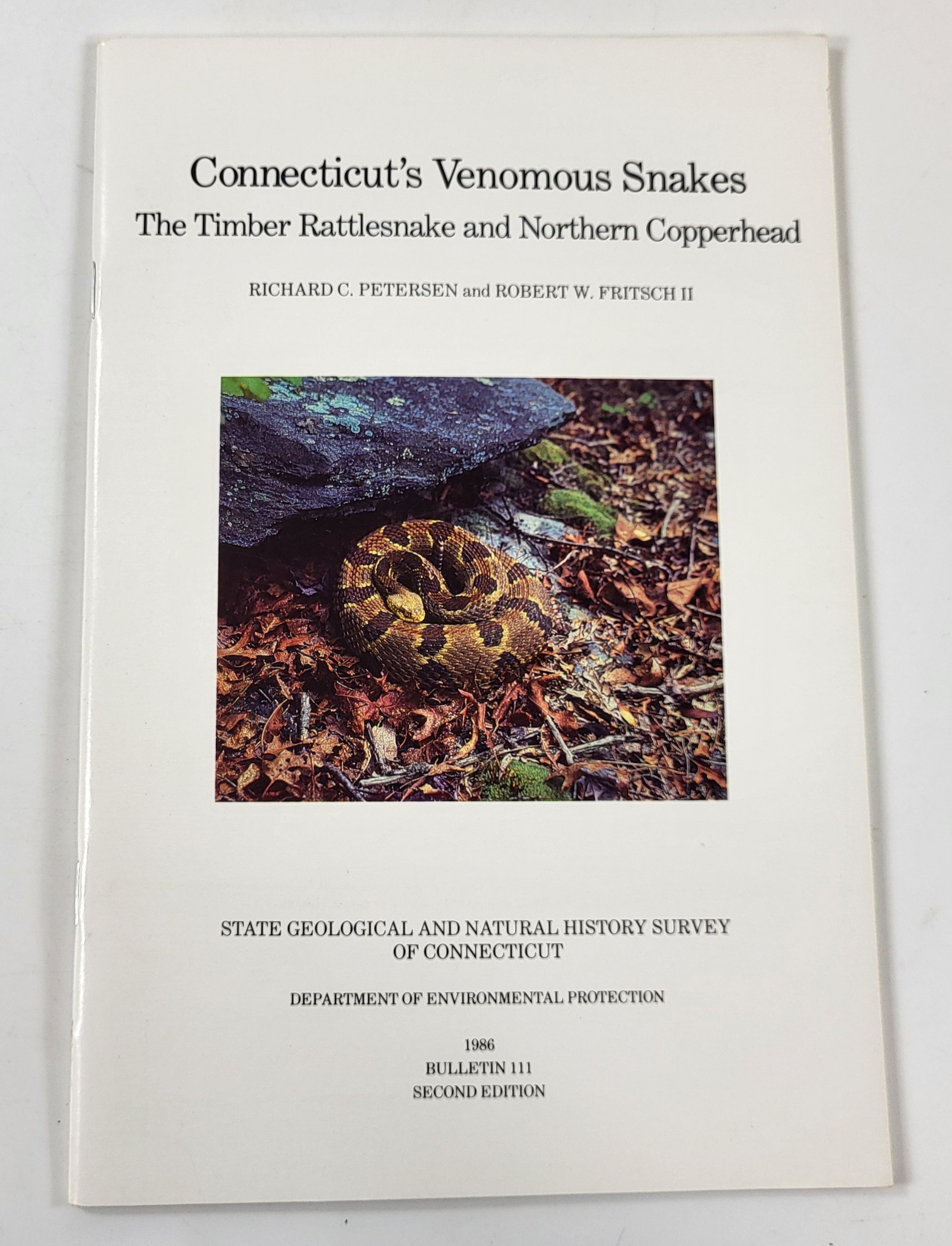 Image for Connecticut's Venomous Snakes: The Timber Rattler and Northern Copperhead. State Geological and Natural History Survey of Connecticut Bulletin 111 Connecticut's Venomous Snakes: The Timber Rattler and Northern Copperhead. State Geological and Natural History Survey of Connecticut Bulletin 111