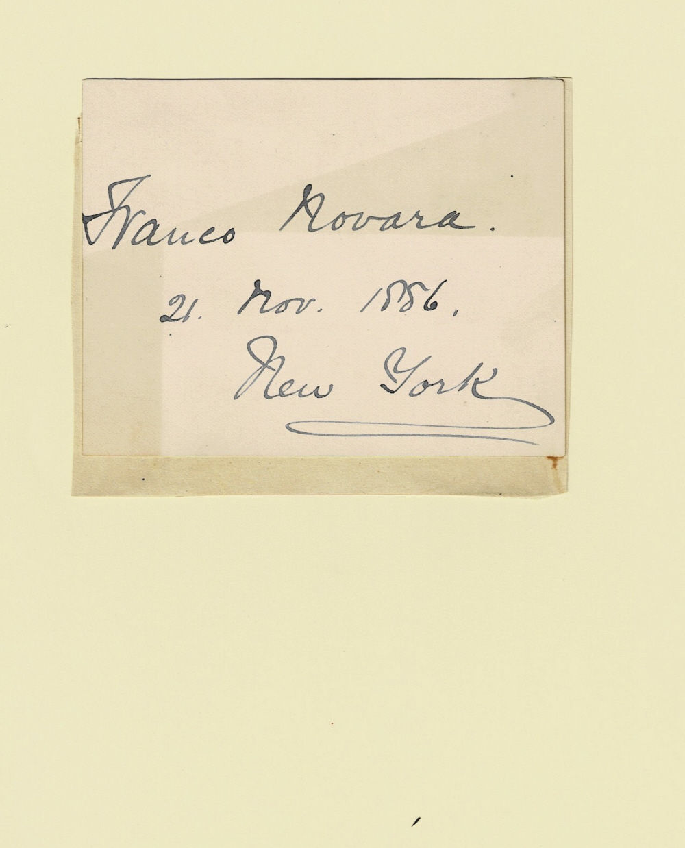 Image for AUTOGRAPHS of the English Bass Opera Singer FRANCO NOVARA and the English-born Pianist MADELINE SCHILLER. AUTOGRAPHS of the English Bass Opera Singer FRANCO NOVARA and the English-born Pianist MADELINE SCHILLER.