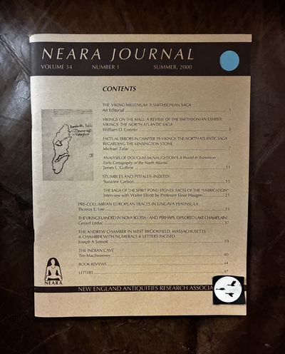 The Vikings Landed In Nova Scotia- And, Perhaps, Explored Lake Champlain NEARA JOURNAL Volume 34 Number 1 Summer, 2000
