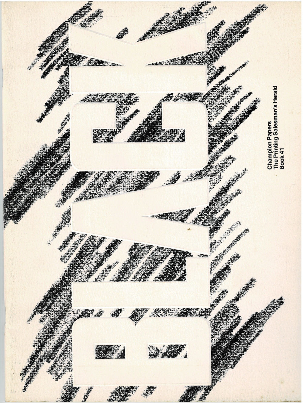 BLACK: Champion Papers The Printing Salesman's Herald Book 41.