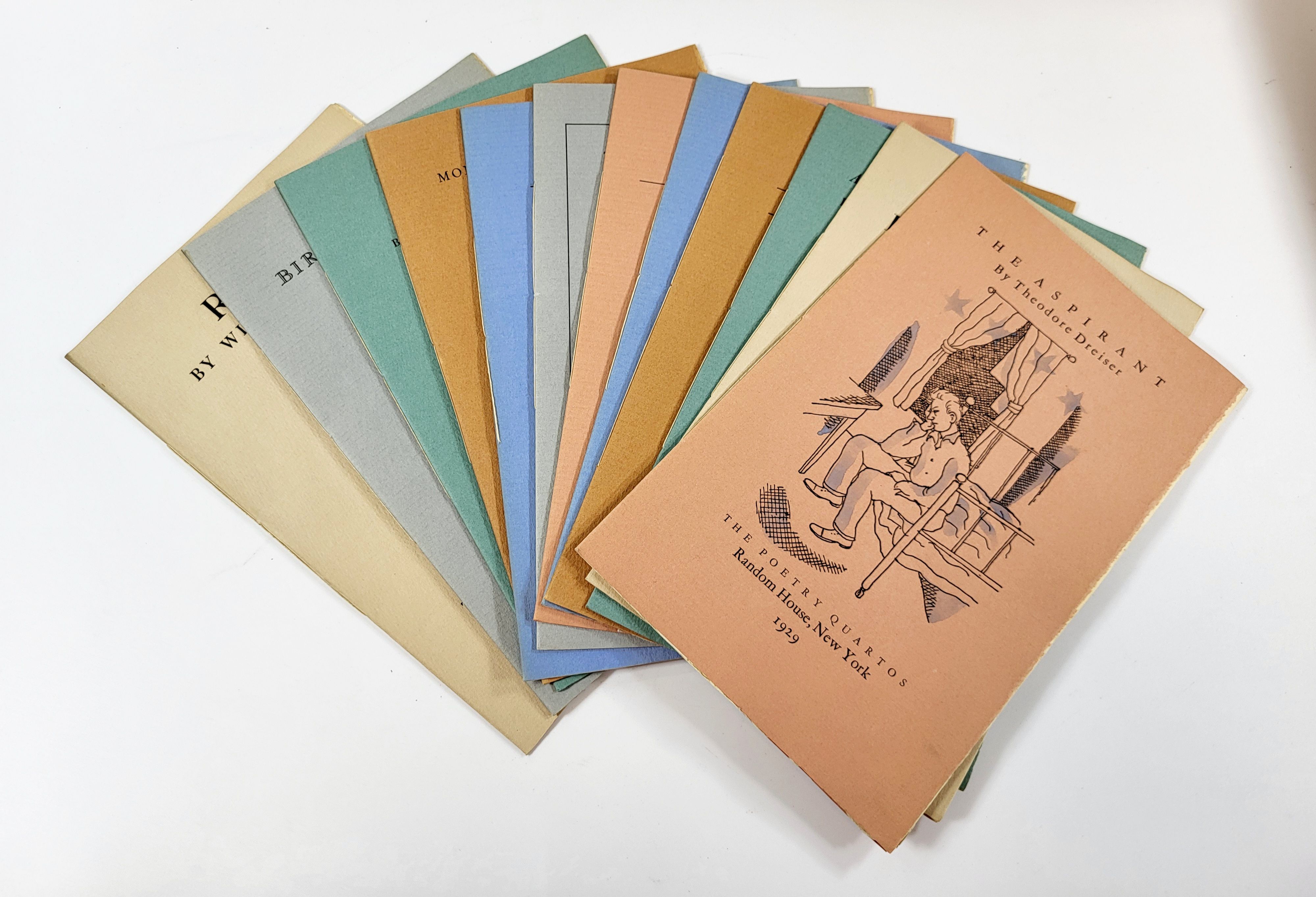 The Poetry Quartos: Twelve Brochures, Each Containing a New Poem By an American Poet (list in description)