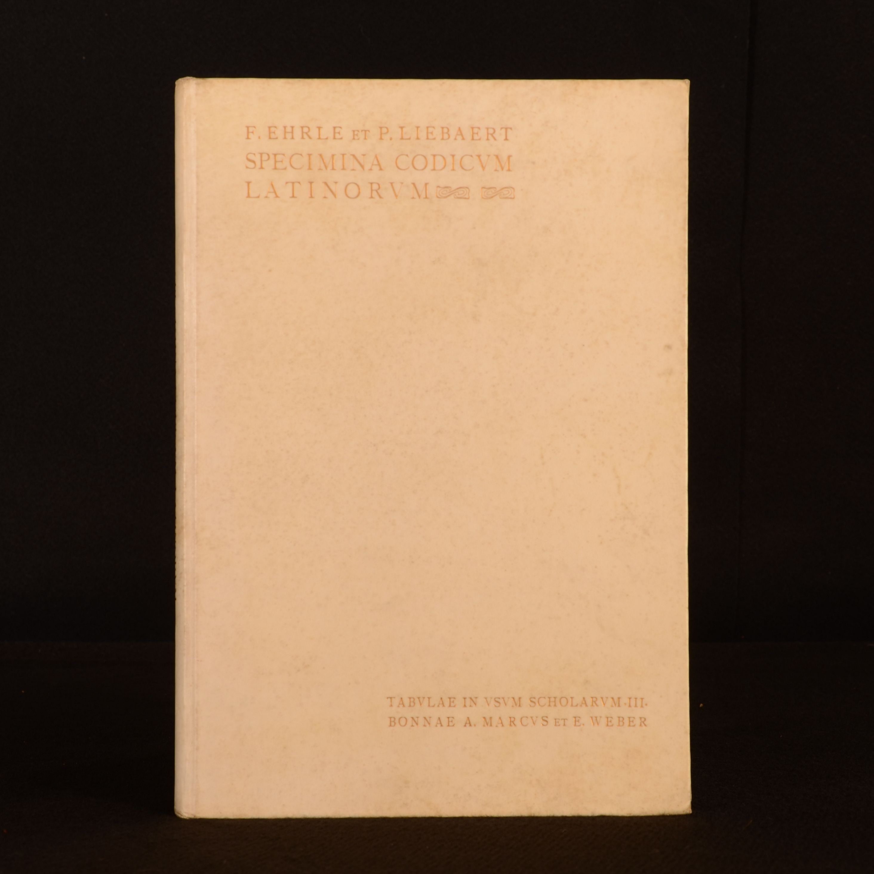 Franciscvc Ehrle;  Pavlvs Liebaert - Specimina Condicvm Latinorvm Vaticanorvm