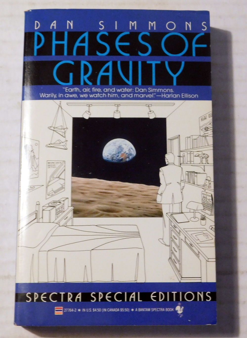 PHASES OF GRAVITY. [The True 1ST EDITION, published a year prior to the hardcover, INSCRIBED & SIGNED by DAN SIMMONS].