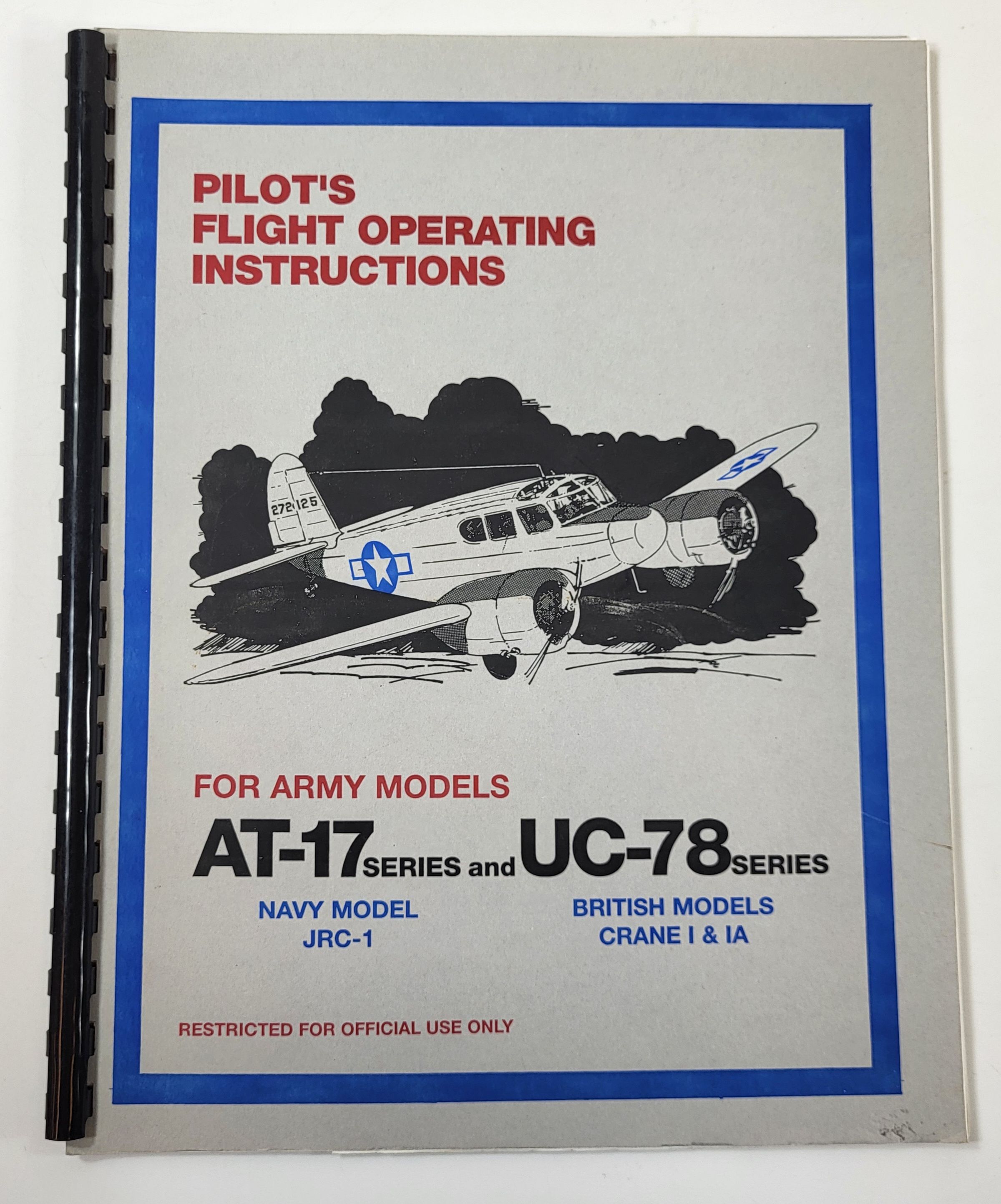 Image for Cessna AT-17 and UC-78 Pilot's Flight Manual Cessna AT-17 and UC-78 Pilot's Flight Manual