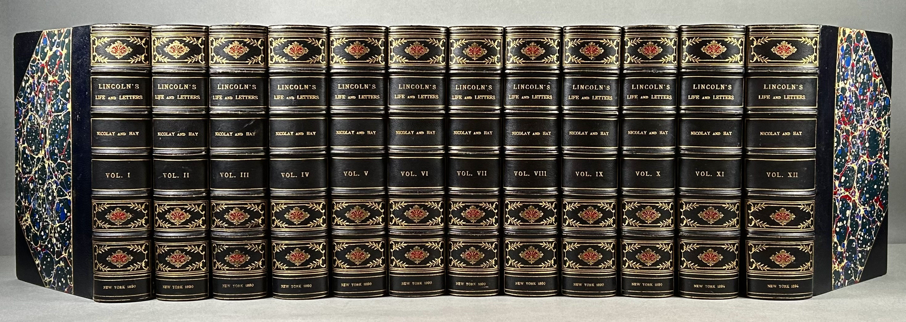 Abraham Lincoln: A History. Together with: Abraham Lincoln. Complete Works, Comprising his Speeches, Letters, State Papers and Miscellaneous Writings.