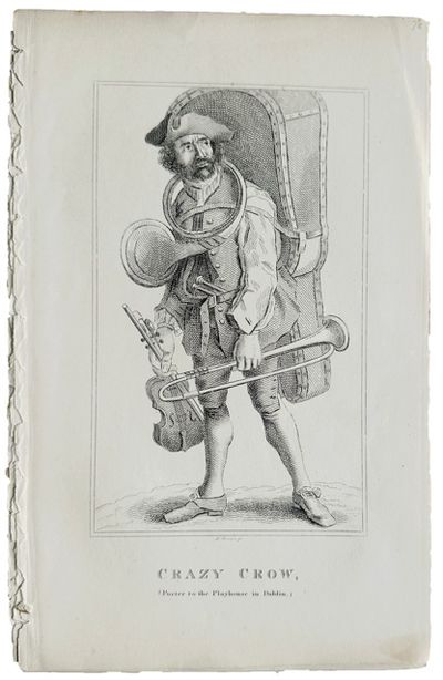 23 engraved plates, each showing a remarkable human (giant, dwarf, blind, or disfigured and popularly known), printed in the 19th century, all from an unknown source.