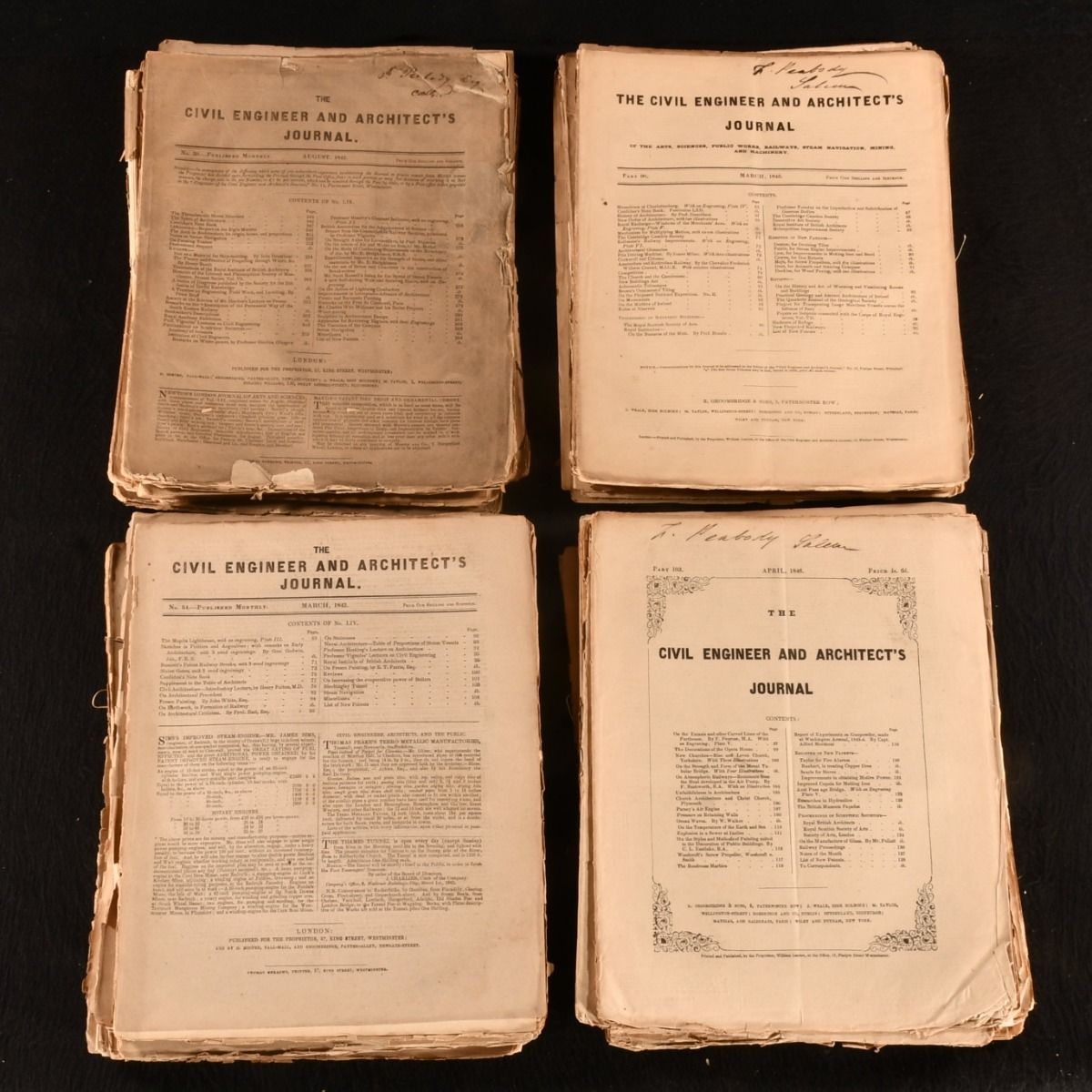 William Laxton [Ed.]; Various - The CIVIL Engineer and Architects Journal