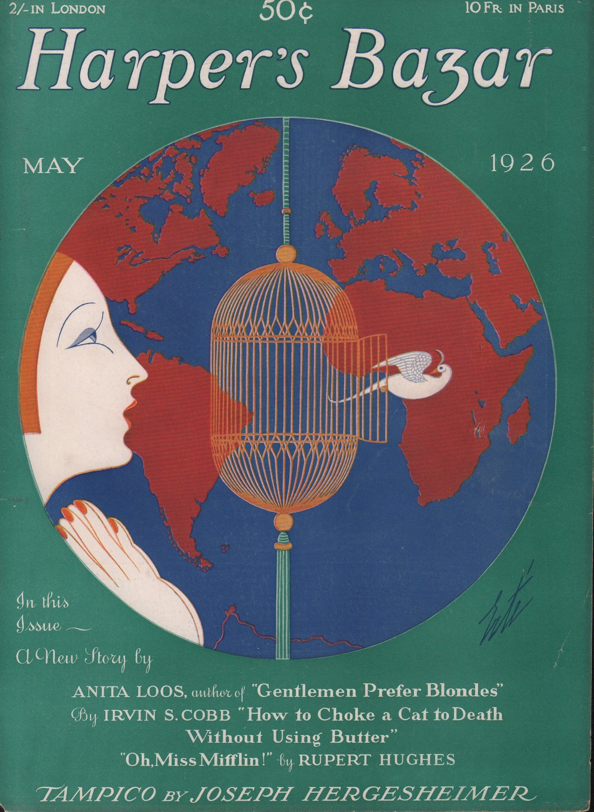 Harper's Bazar (Harper's Bazaar) Magazine Cover May 1926