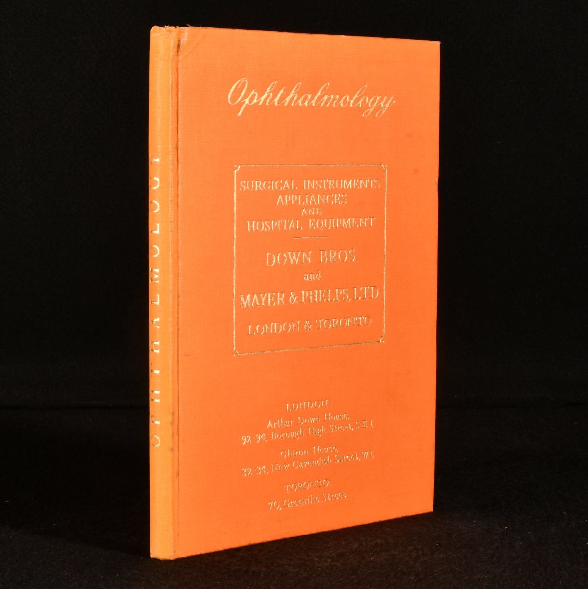 Down Bros. and Mayer & Phelps, LTD - Ophthalmology British Manufactures Only with Price List Current with Ophthalmology Supplement 1953