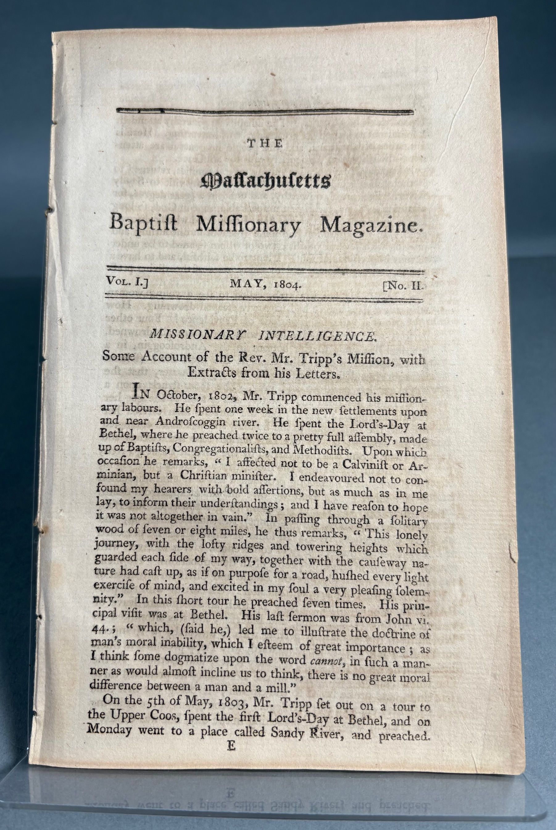 Image for The Massachusetts Baptist Missionary Magazine Vol. I No. II The Massachusetts Baptist Missionary Magazine Vol. I No. II