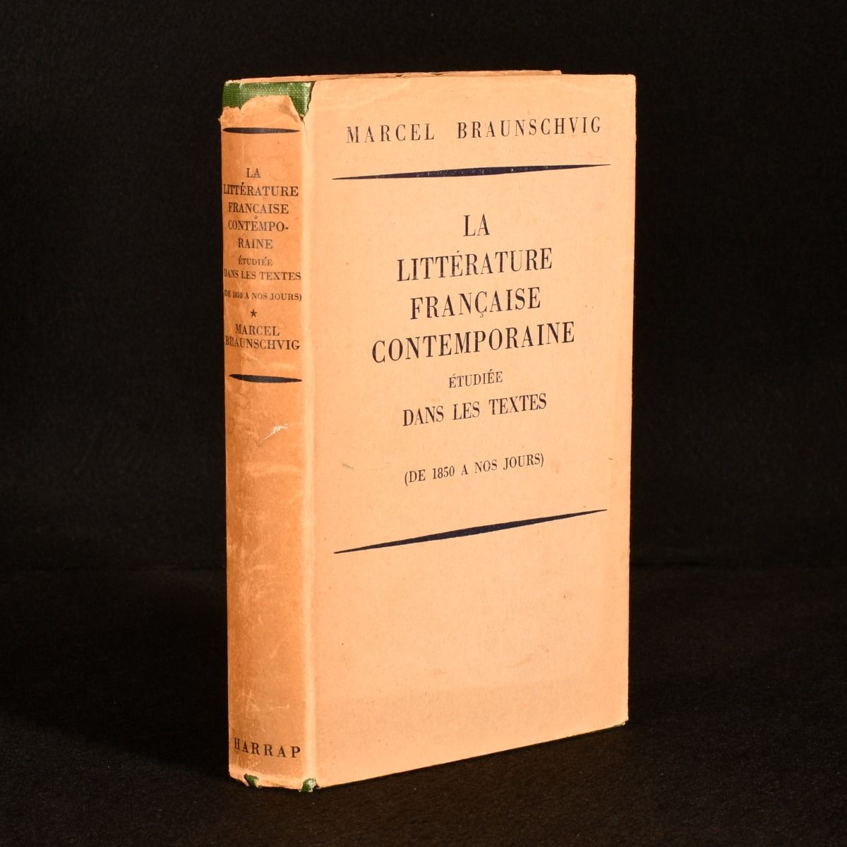 Marcel Braunschvig - La Litterature Francaise Contemporaine Etudiee Dans Les Textes