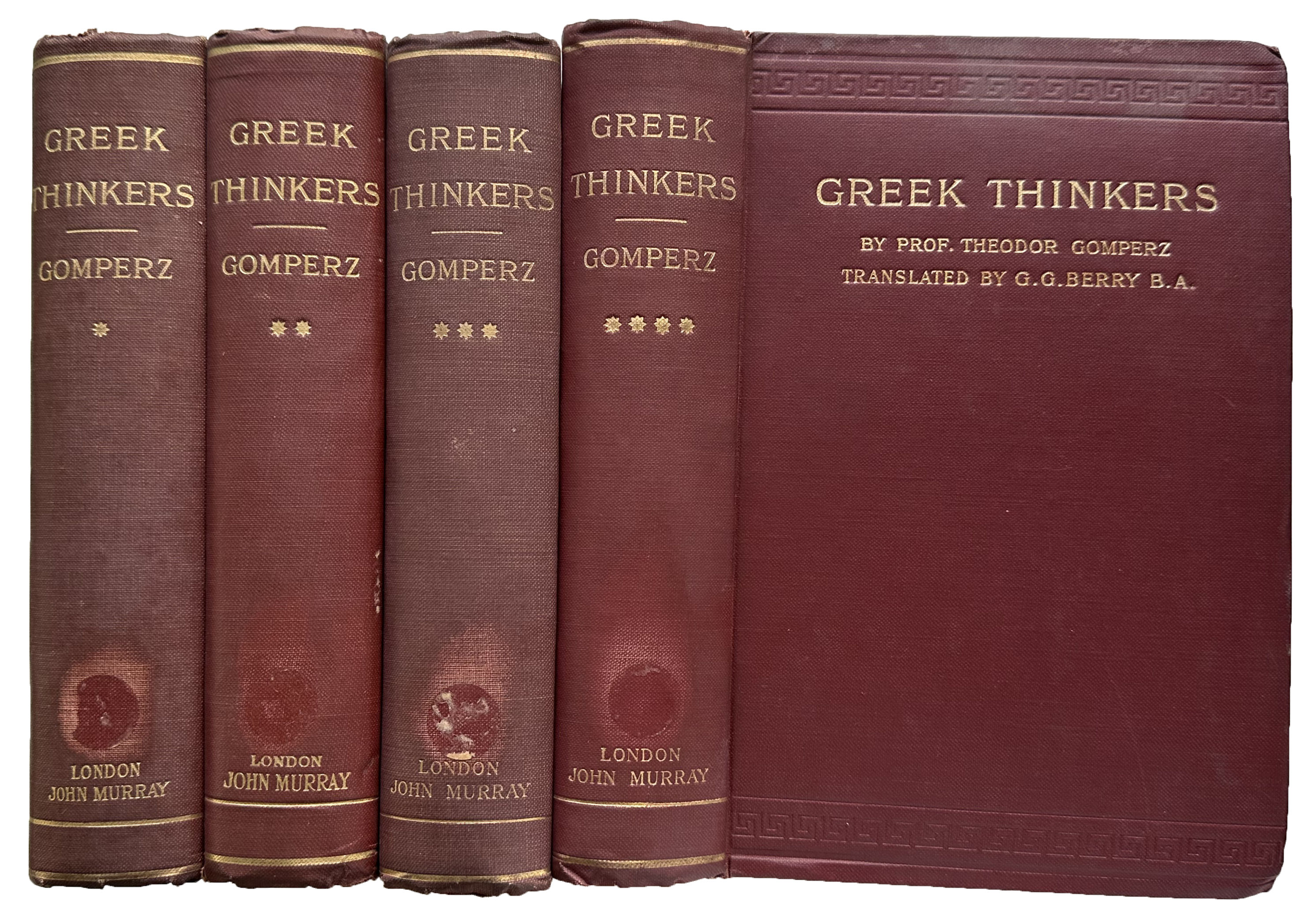 Greek Thinkers; a history of ancient philosophy. Translated by Laurie Magnus. Authorized edition.