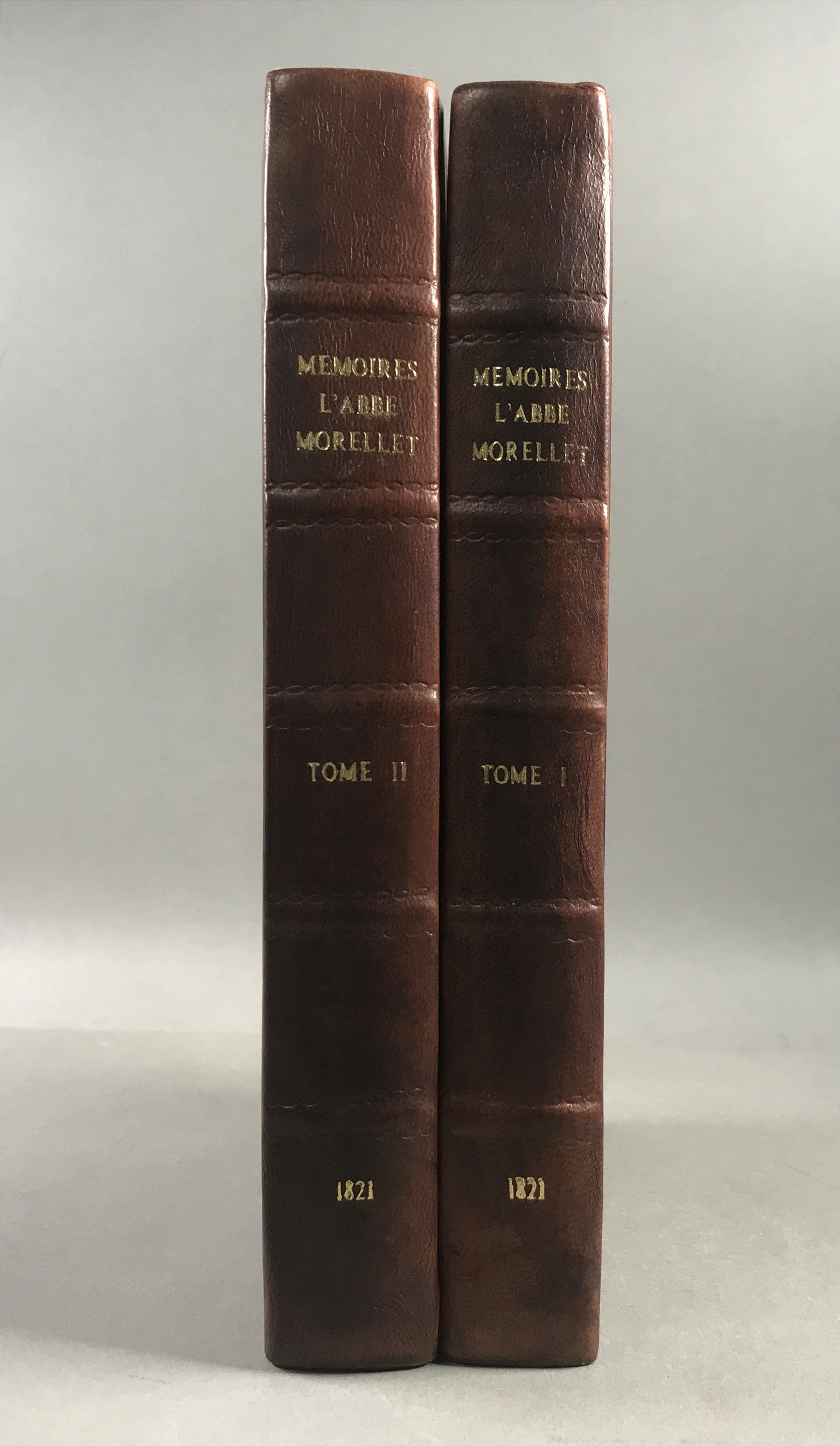 Memoires de L'Abbe Morellet, de L'Academie Francaise, sur le Dix-Huitieme Siecle et sur la Revolution; Precedes de L'Eloge de L'Abbe Morellet [Two Volume Set]