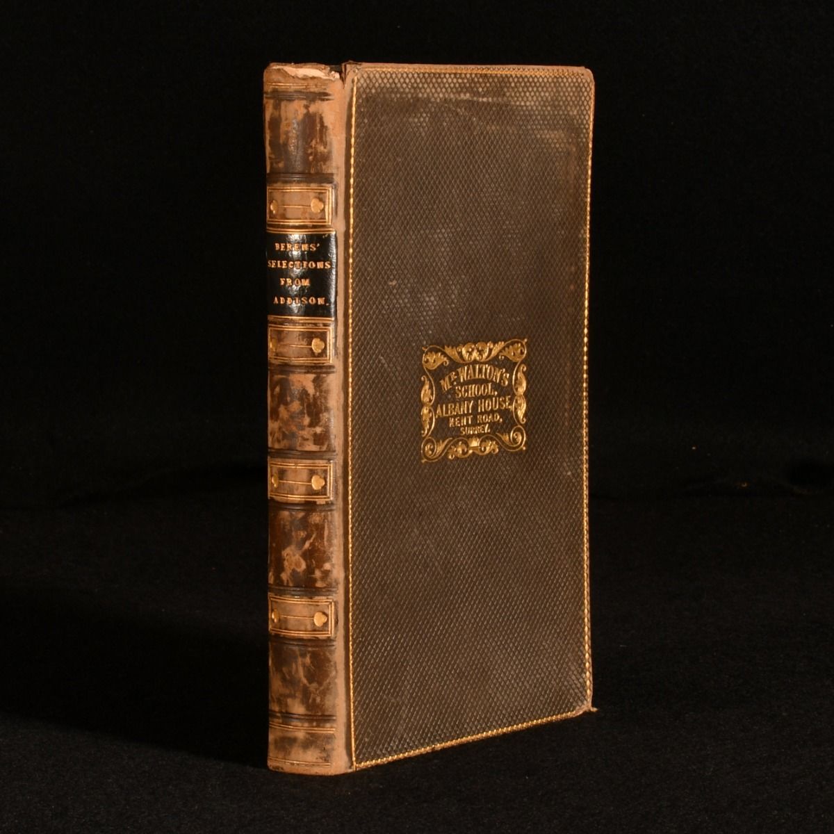 Edward Berens - A Selection from the Papers of Addison in the Spectator and Guardian. For the Use of Young Persons.