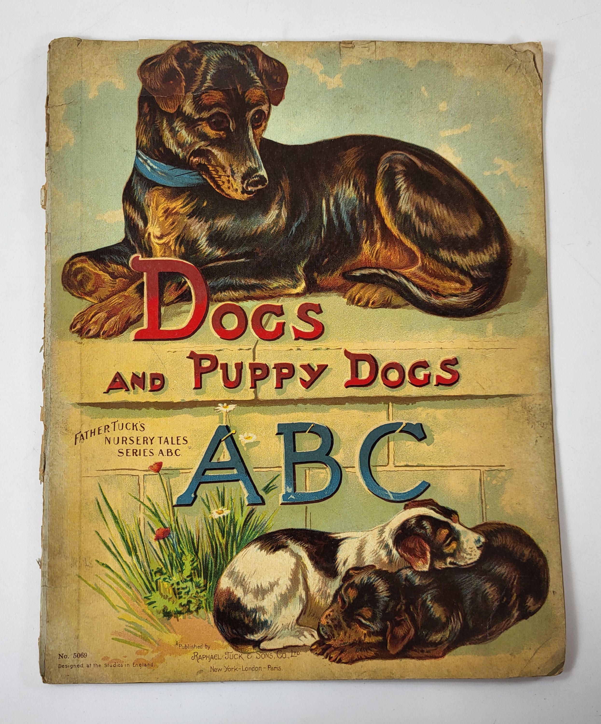 Dogs and Puppy Dogs ABC. Father Tuck's Nursery Tales Series A.B.C. No. 5069