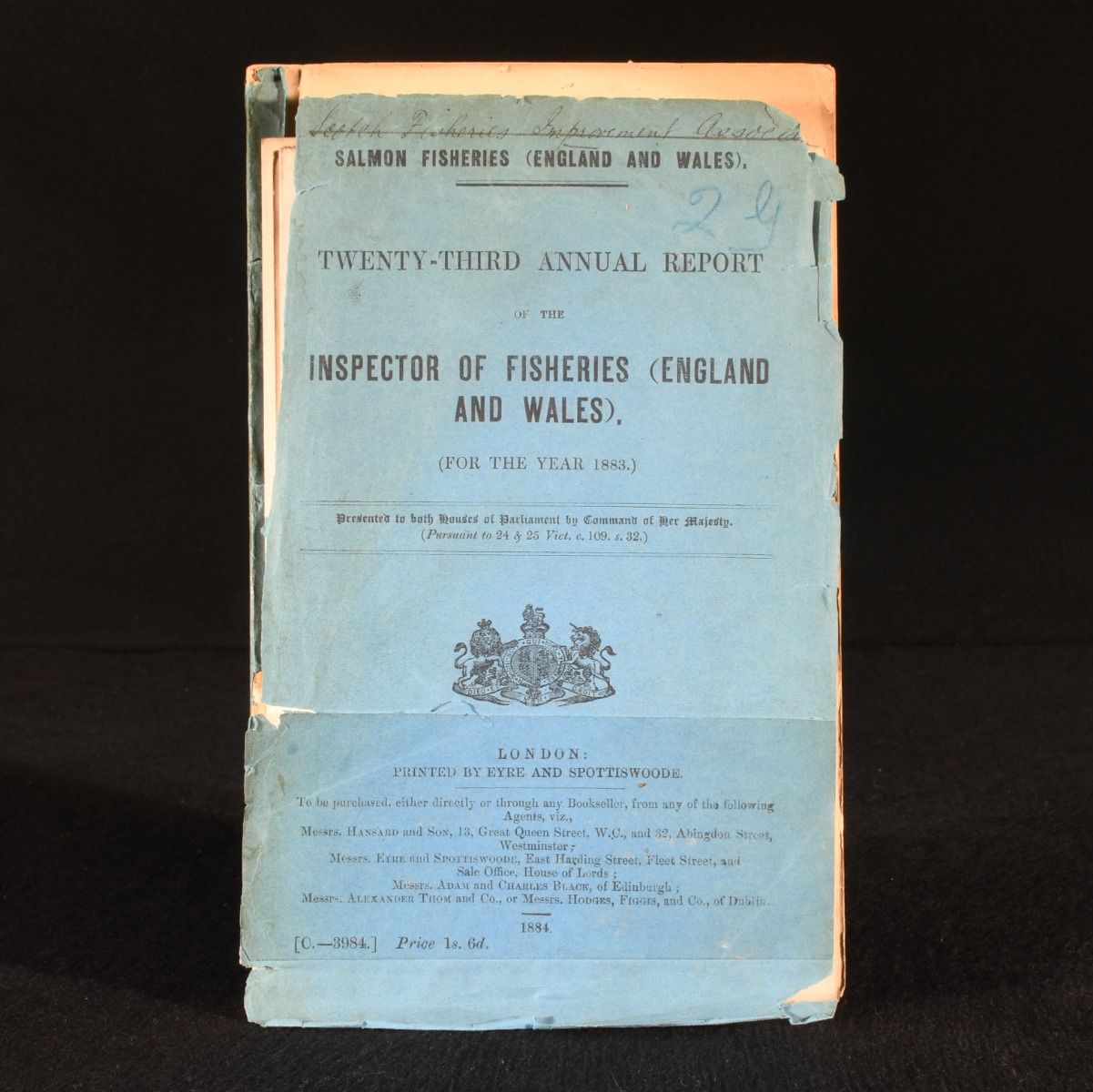  - Twenty-Third Annual Report of the Inspector of Fisheries (England and Wales). (for the Year 1883. )