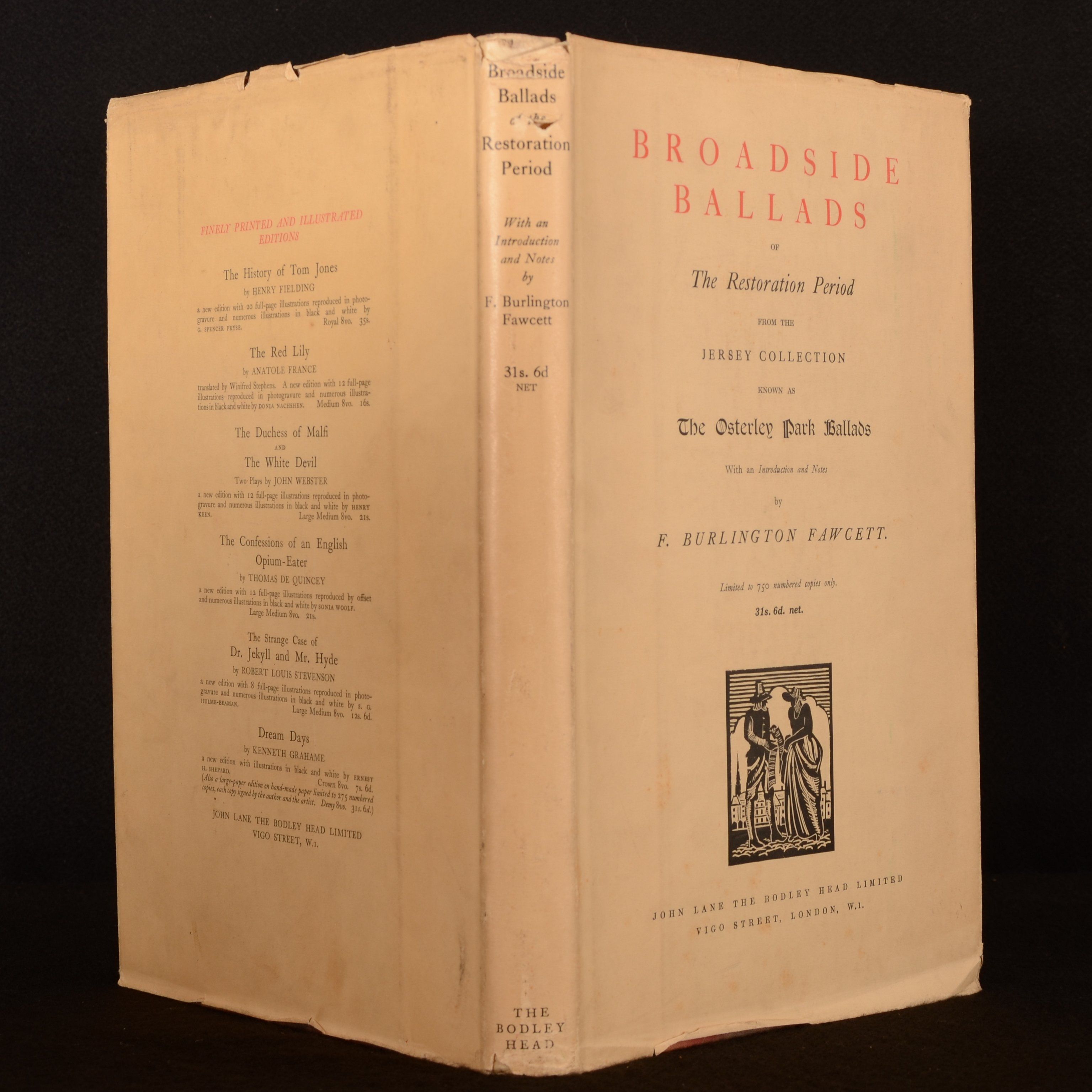 F. Burlington Fawcett (ed.) - Broadside Ballads of the Restoration Period from the Jersey Collection Known As the Osterley Park Ballads