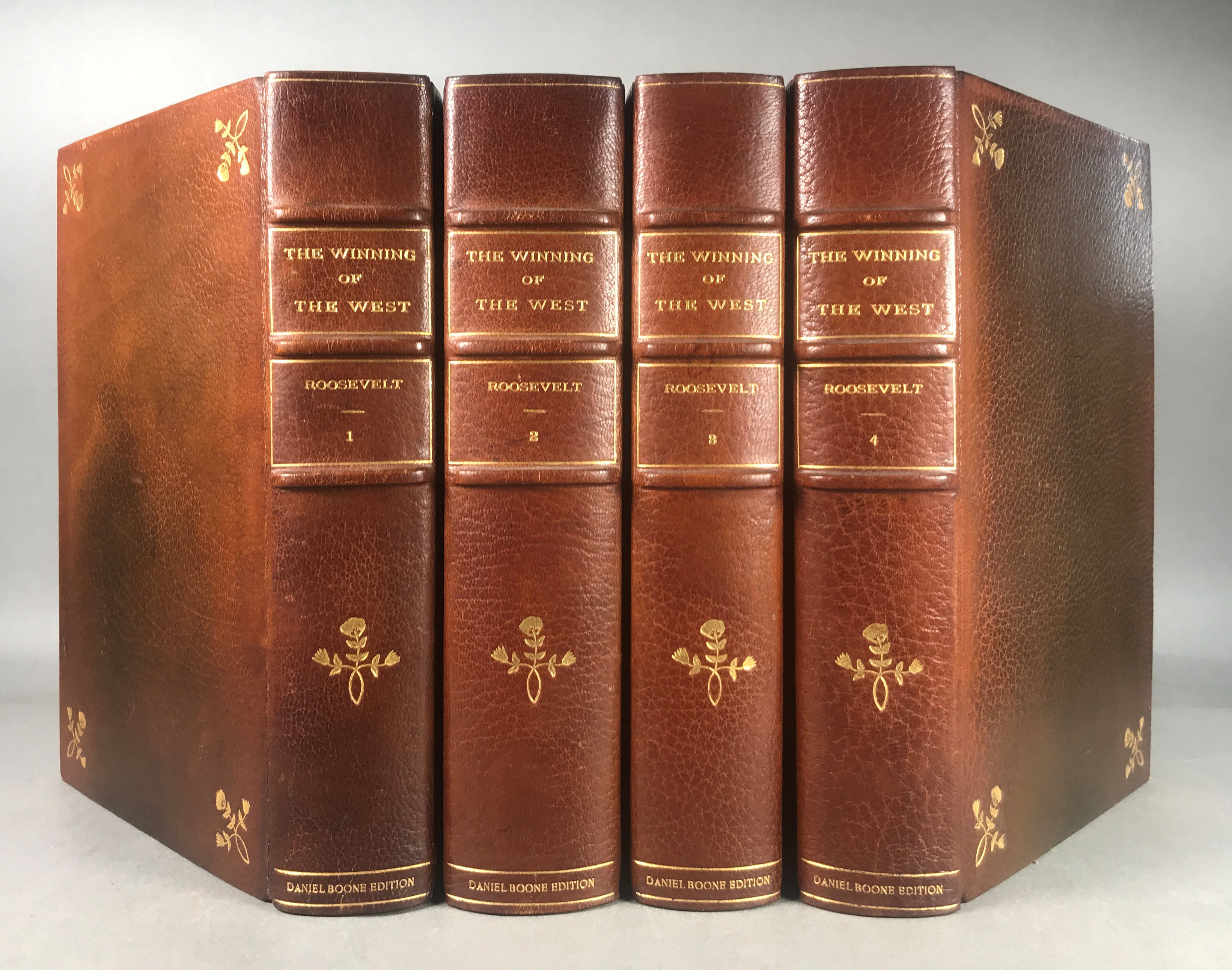 The Winning of the West. Daniel Boone Edition with Manuscript [Four Volumes] .