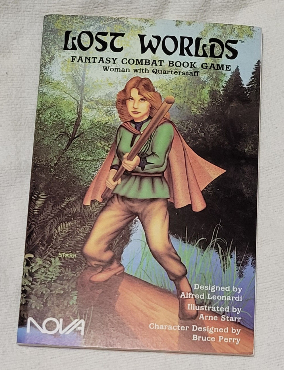 Lost Worlds Fantasy Combat Book Game (#1015) - Woman with Quarterstaff