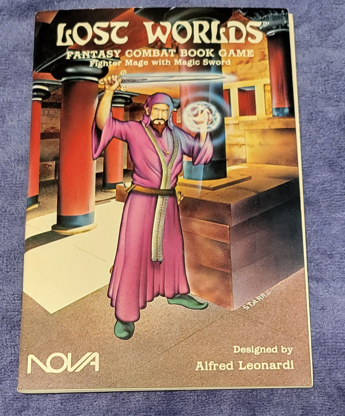 Lost Worlds Fantasy Combat Book Game (#1008) - Fighter Mage with Magic Sword
