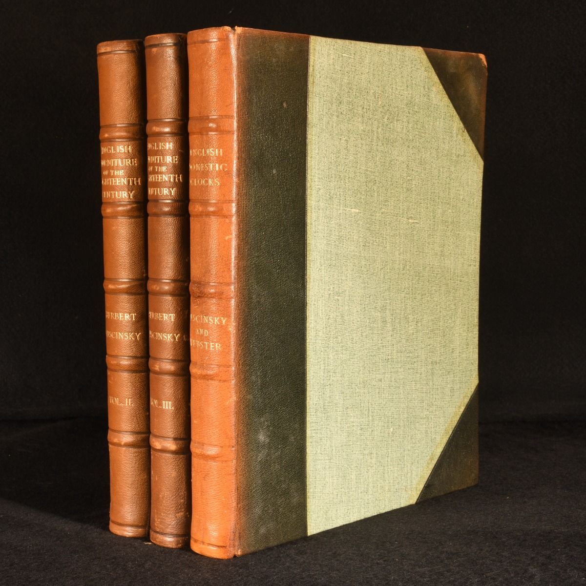 Herbert Cescinsky; Malcolm R. Webster - English Furniture of the Eighteenth Century (Vol II and Vol III) & English Domestic Clocks