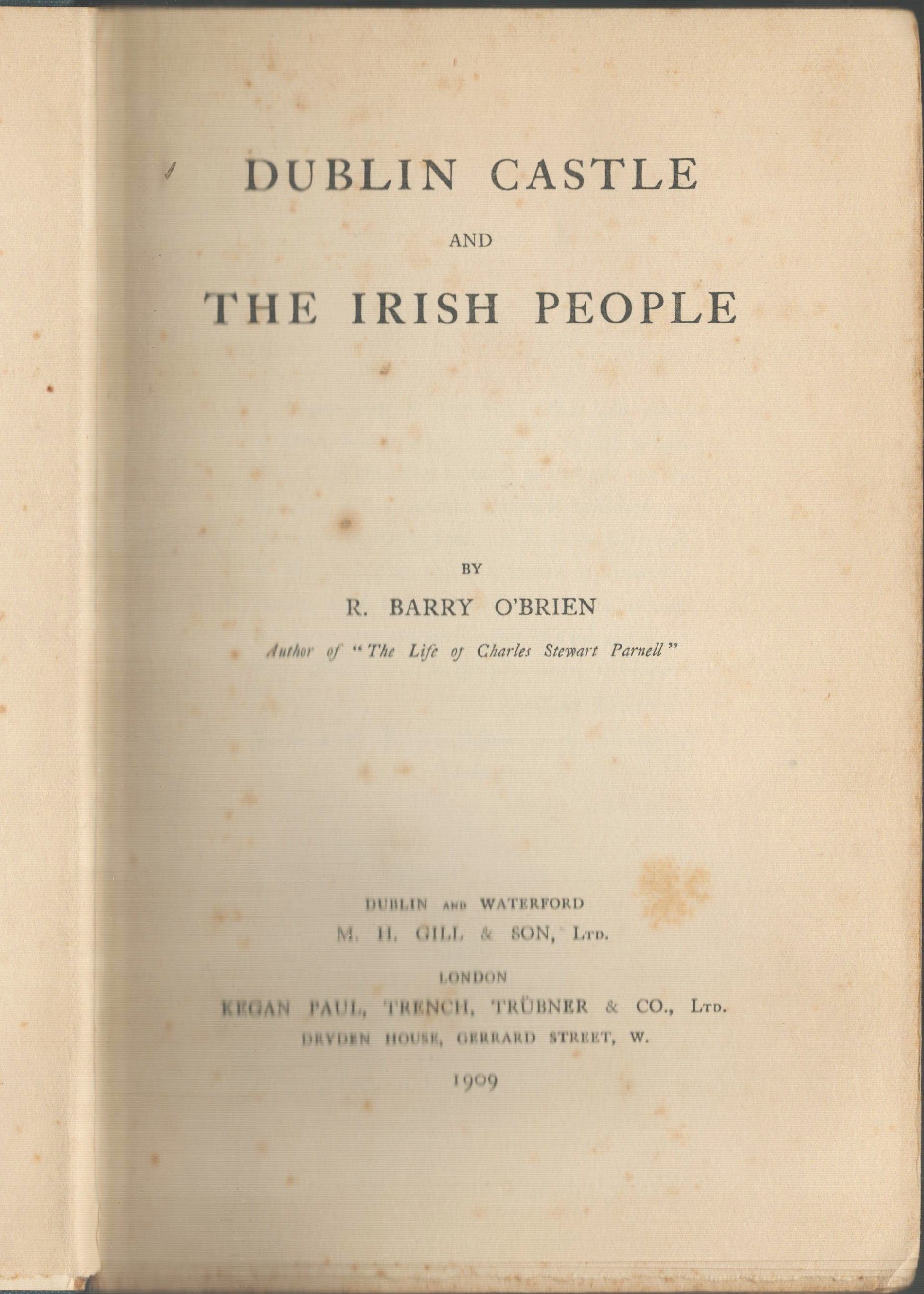 Dublin Castle and the Irish People