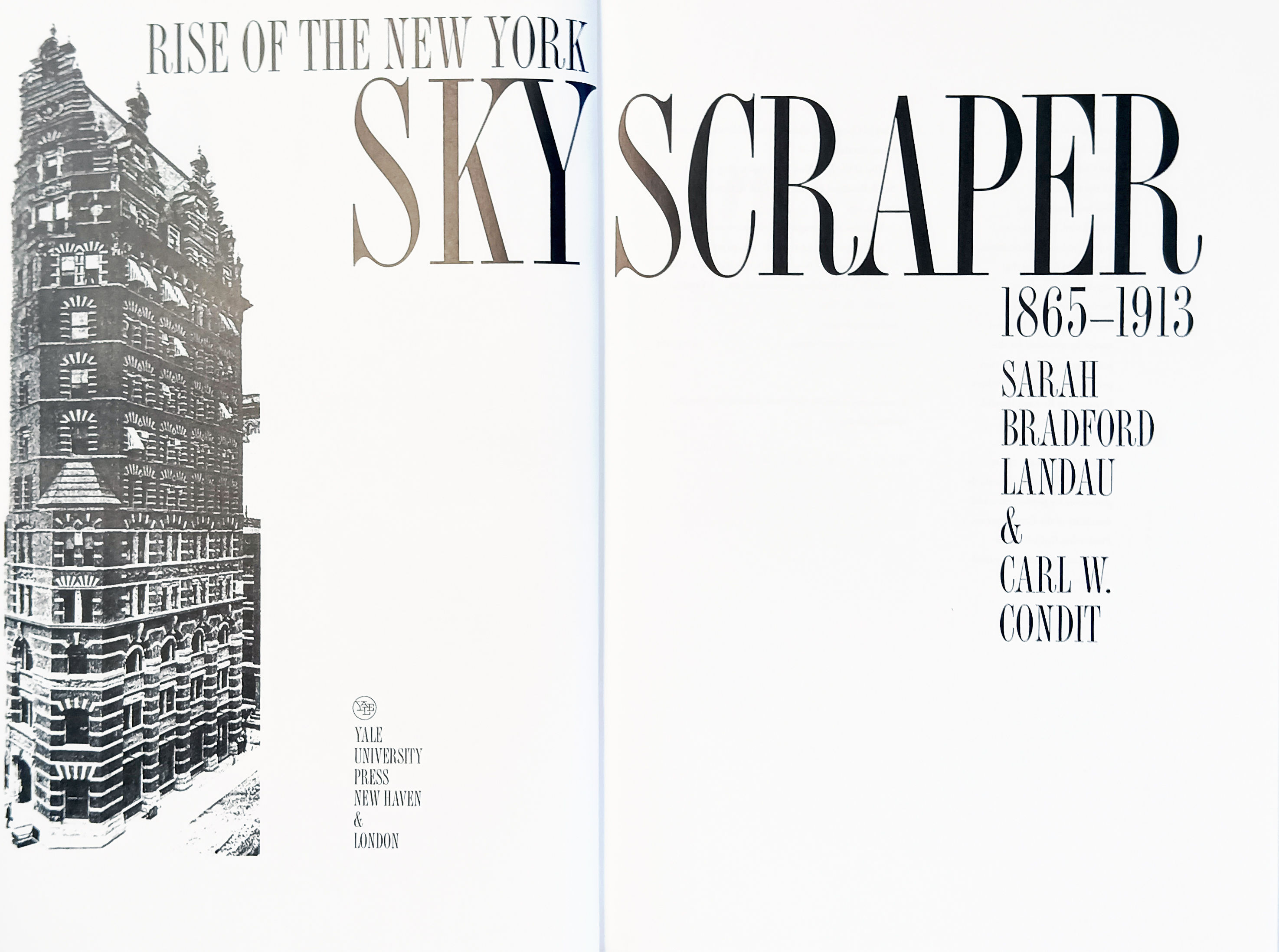 Rise of the New York Skyscraper, 18651913.